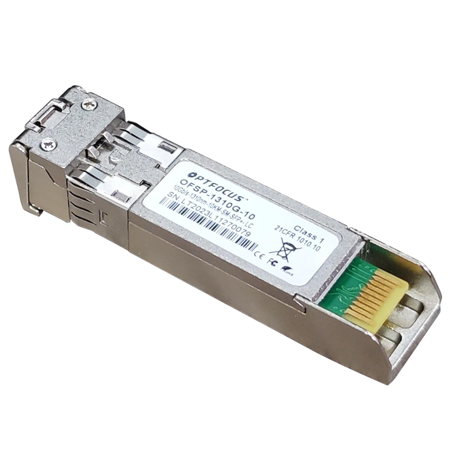 10GBase SFP+ Transceiver up to 10km SFP+ to LC 10G Single Mode SFP+ LC Module 1310nm for Cisco, Ubiquiti, TP-Link, Huawei, Mikrotik, Netgear, and Supermicro Equipment…