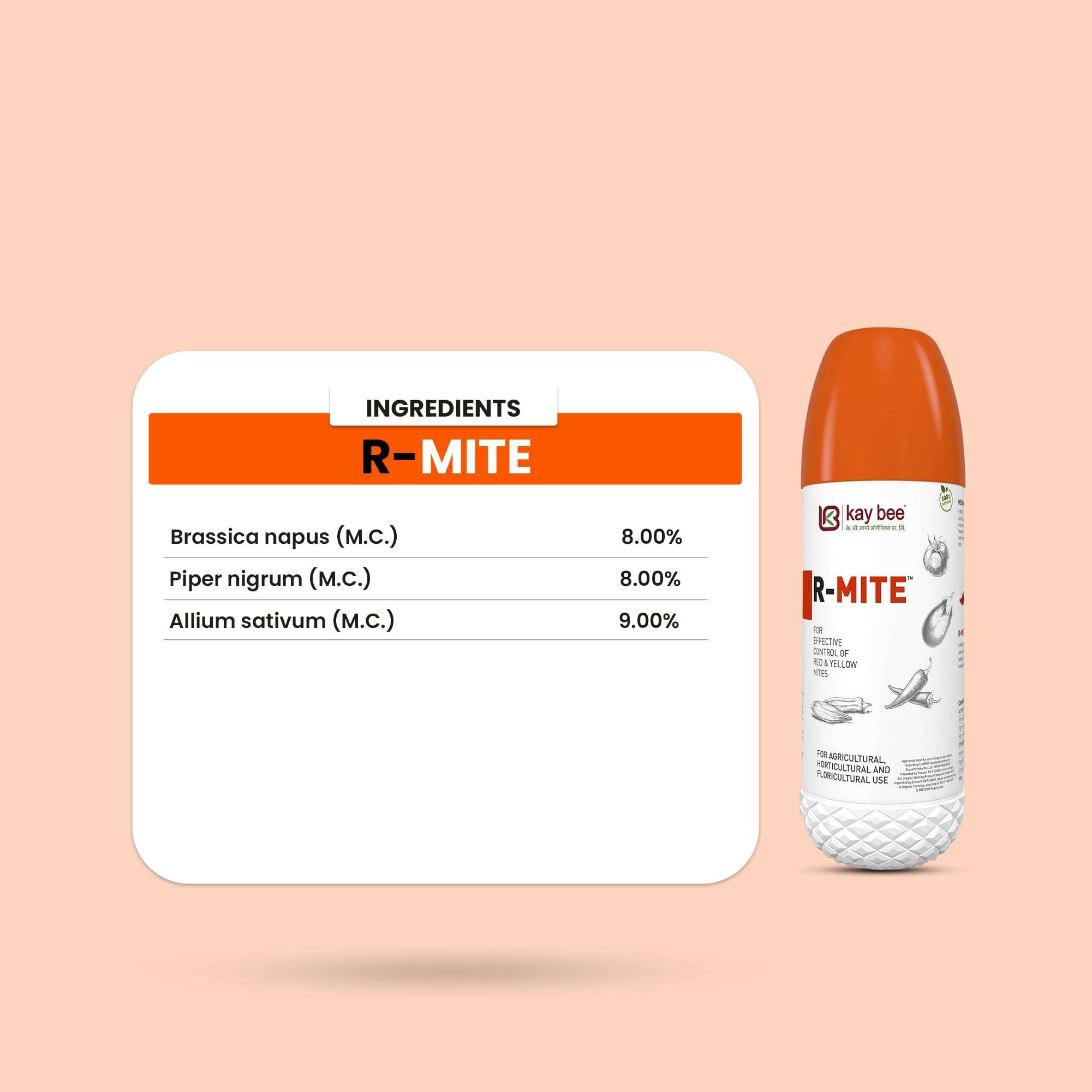 Kay Bee R-Mite | Red Mite Controls Insect for Agriculture, Farming | Red Mite and Yellow Mite Controls in Crops | Acaricide for Plants - 5 Litre 4