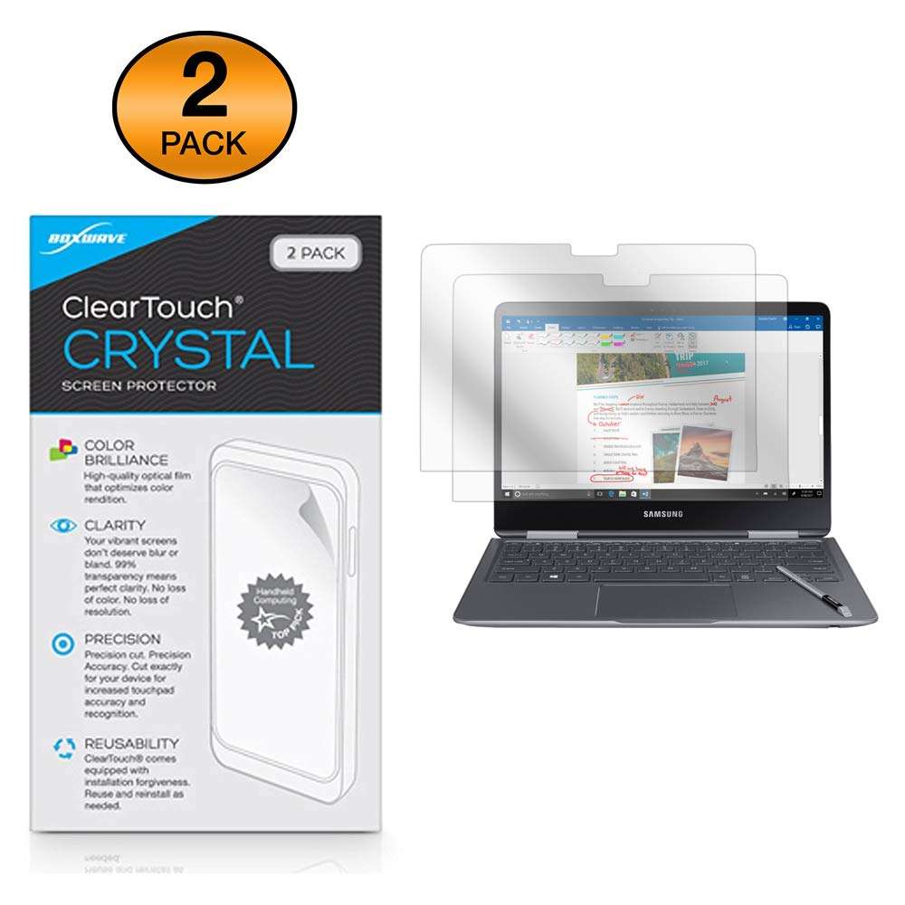 BoxWave Screen Protector Compatible With Samsung Notebook 9 Pro 13 (NP940X3M) - ClearTouch Crystal (2-Pack), HD Film Skin - Shields From Scratches 3