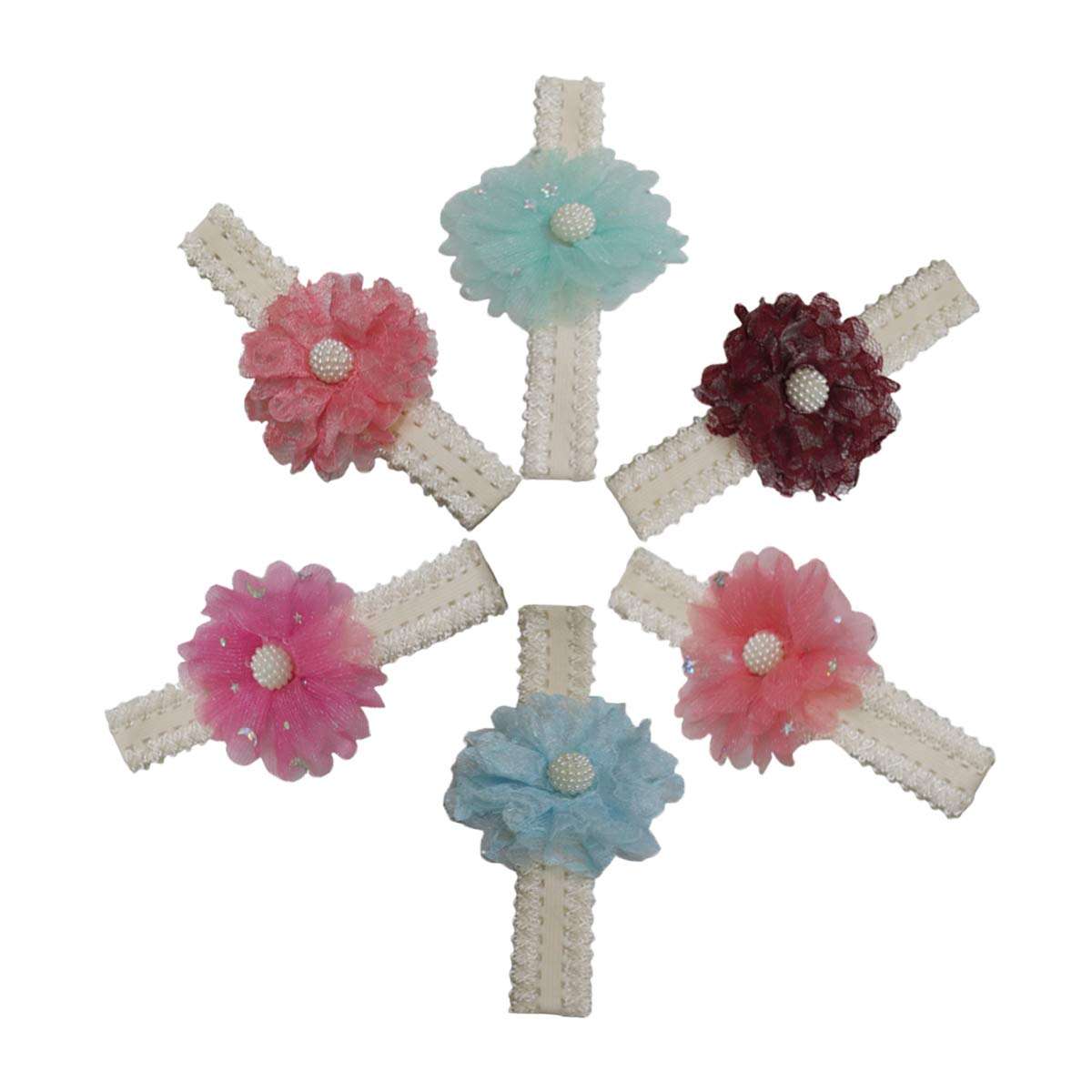 Kids Girl Baby Hairband Toddler Lace Flower Head Band Accessories Headwear 3