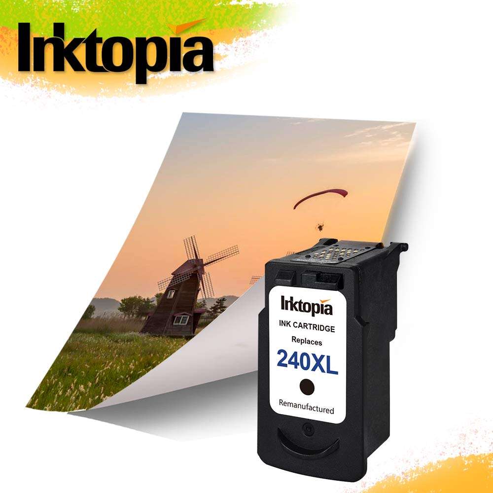 Inktopia Remanufactured Ink Cartridge Replacement for 240XL PG-240XL 240 XL PG 240XL (Single Black) Used in MG2120 MG3120 MG3620 TS5120 MG3600 MX372 MX432 MX512 MX532 Printer 5