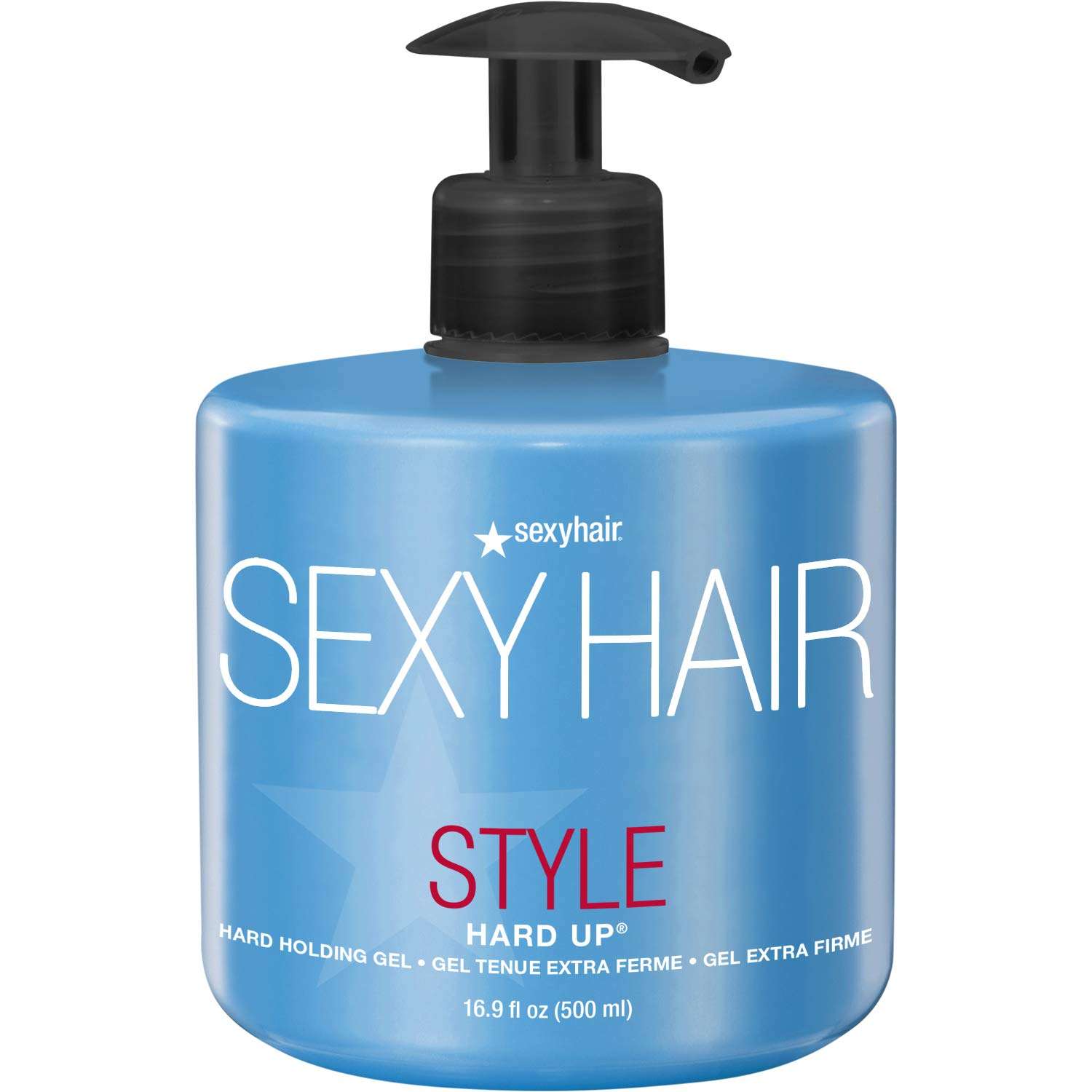 SexyHair Style Hard Up Hard Holding Gel, 16.9 Oz | Extreme Hold | Non-Flaking Formula | All Hair Types 1