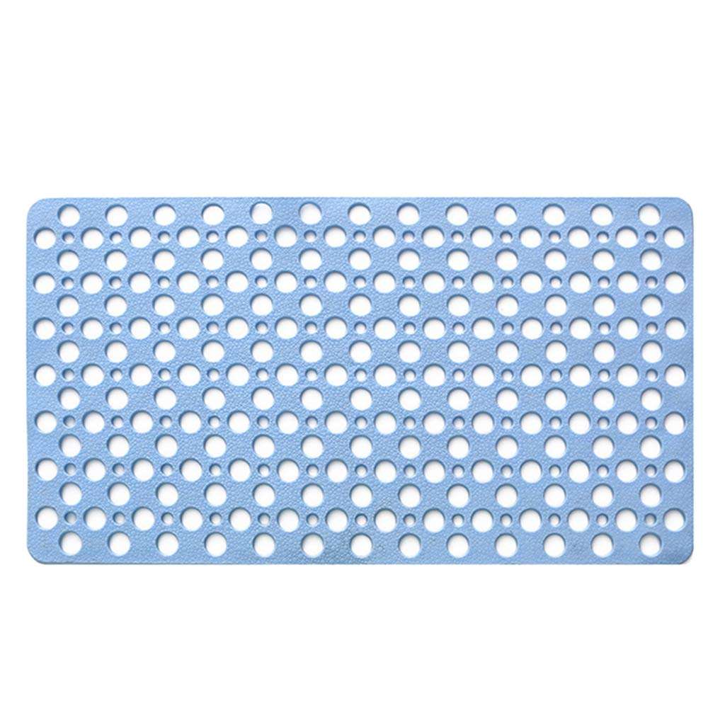 MOOSETOE Non-Slip Bathroom Shower Mat Suction Cup Bathtub Mat Kitchen Mat Blue 3