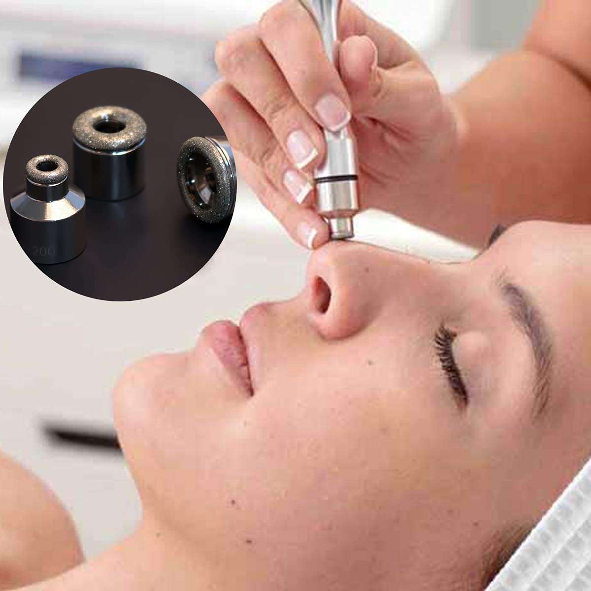 9 PCS Microdermabrasion Tips and 3 Wands, Yofuly Dermabrasion Replacement Tips, Microdermabrasion Machine Accessories with Cotton Filter 4