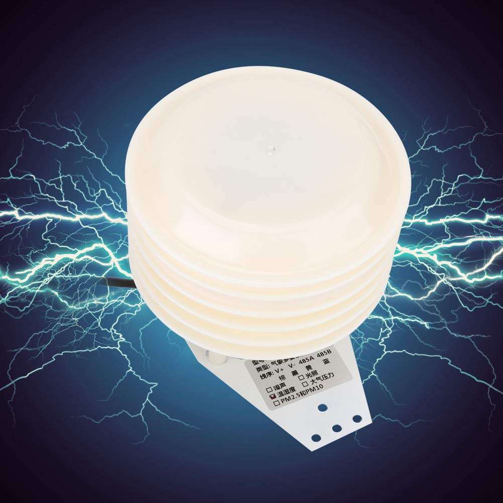 Shutter Box Transmitter Temperature Humidity Sensor Transmitter Wide Measurement Range Small Weather Station, Temperature Recorder for Weather Station Home 2