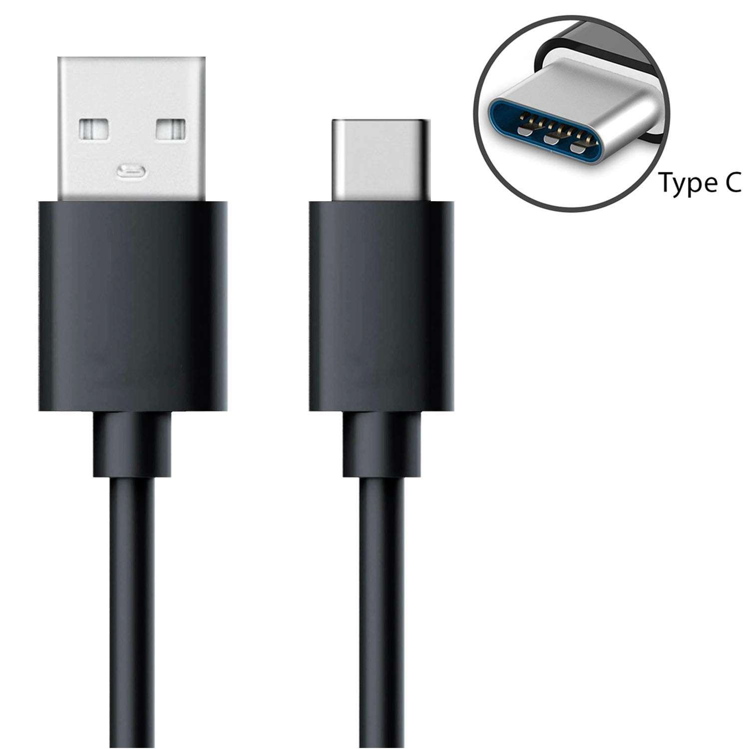 5W to 18W Charger for Sam-Sung Galaxy S22 Plus / S 22 Plus Charger Original Adapter Like Wall Charger | Mobile Charger | Fast Charger | Android USB Charger With 1 Meter USB Type C Charging Data Cable (3 Amp, TMI14, Black) 6