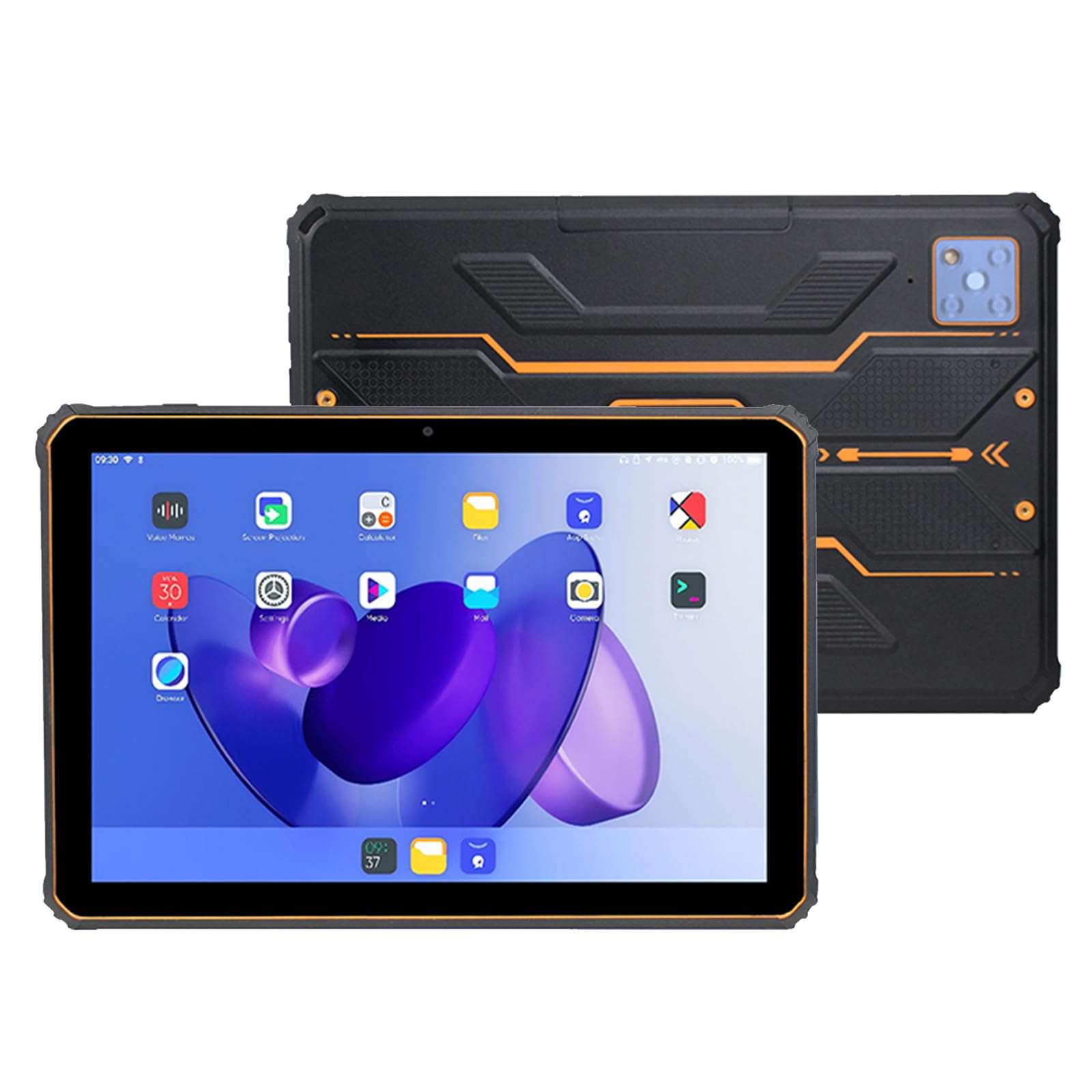 Breloom ST10-5G Rugged Tablet, 10.1 inch Andriod 14 Tablet, Octa-Core CPU 8GB+256GB, IP68 Waterproof, 10000mAh, 5G/BT 5.0/GPS/NFC, 13MP+5MP Camera (Orange) 1