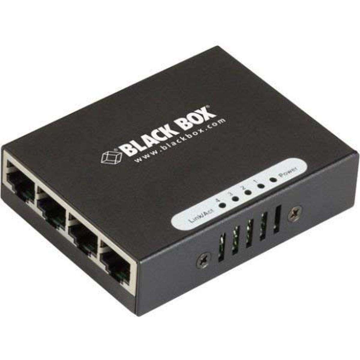 Black Box USB-Powered Gigabit 4-Port Switch with EU Power Supply - 4 Ports - 10/100/1000base-tx - 4 1