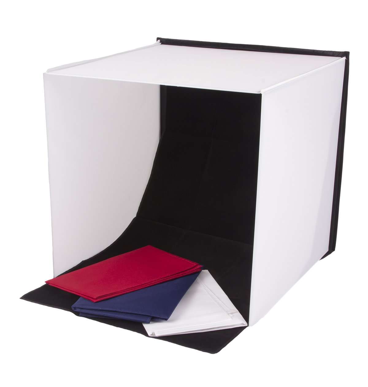 StudioPRO Square 24" x 24" Photo Studio Portable Product Photography Light with Light Set, Camera Stand, and Backgrounds 2