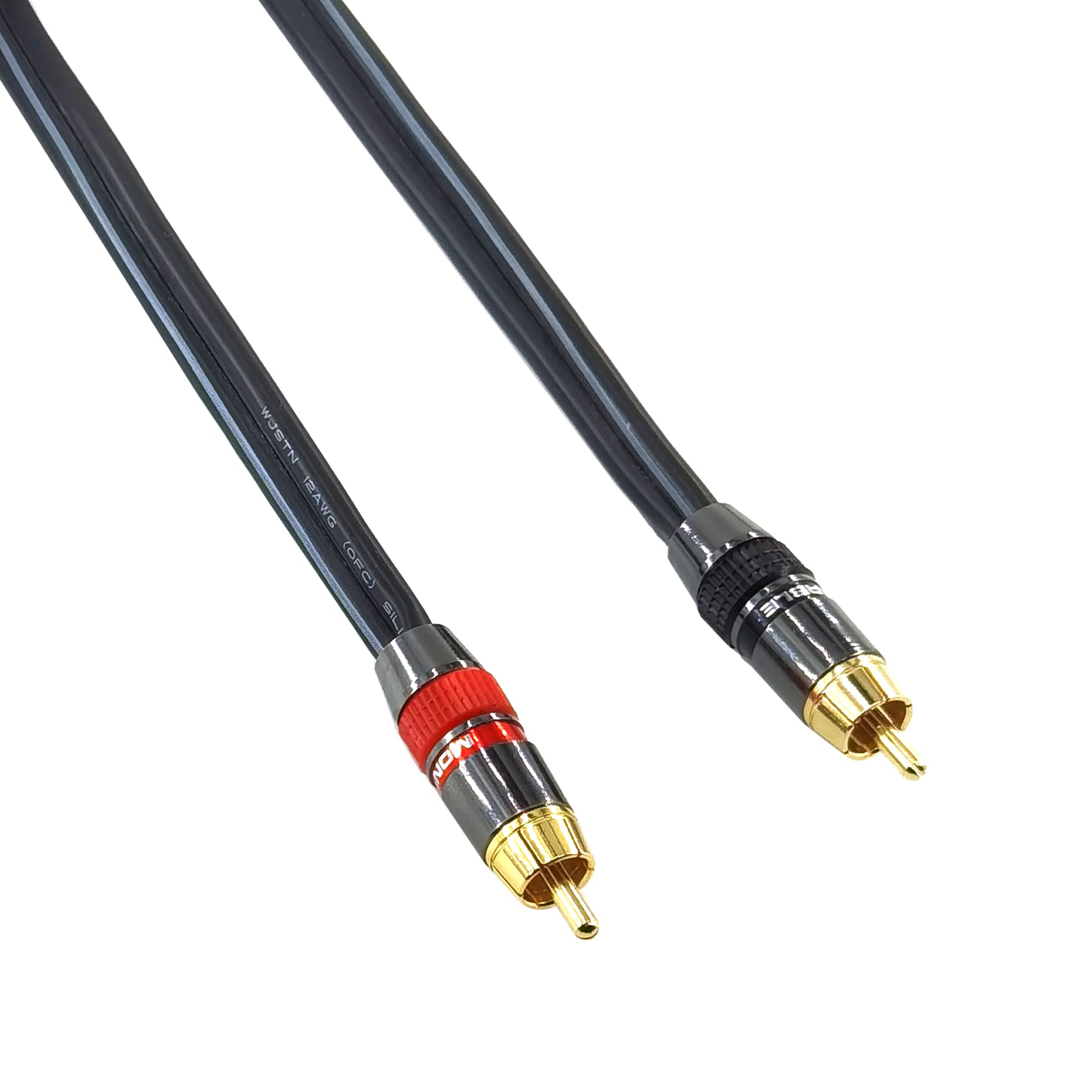 WJSTN Banana Plug to RCA Speaker Cable Banana Plug to RCA Speaker Cable 12AWG Cables,2Pack (6FT) 5