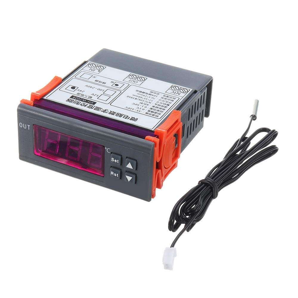 ZXY-NAN DC12/DC24V/AC220V Embedded Digital Thermostat Refrigerator Cabinet Industrial Special Digital Temperature Controller with 0.1 Accuracy (Size : DC12V) Modules Accessories 1