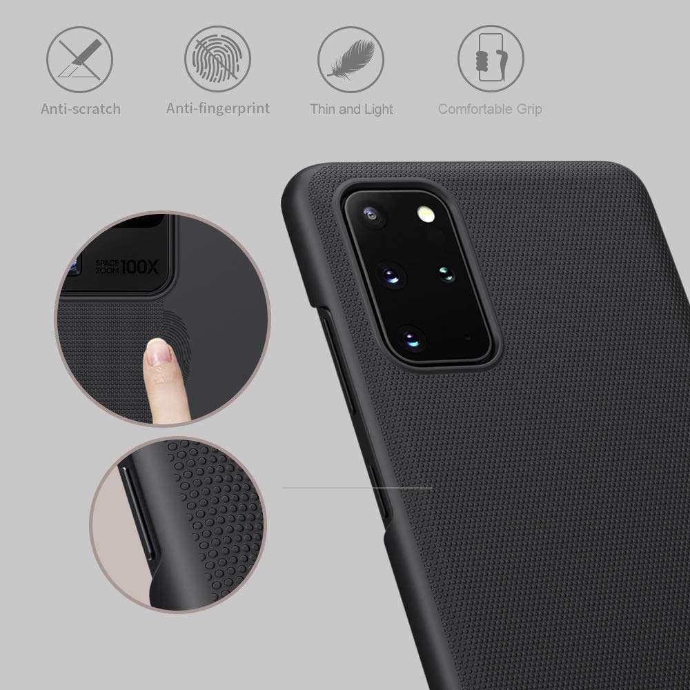 Nillkin Samsung Galaxy S20 Plus/S20 Plus 5G Case - Slim Frosted Case Full Cover Protection, Anti-Falling, Anti-Fingerprint Simple Style Case for Galaxy S20 Plus 5G/S20 Plus 5G 6.7 inch 2020, Black 4
