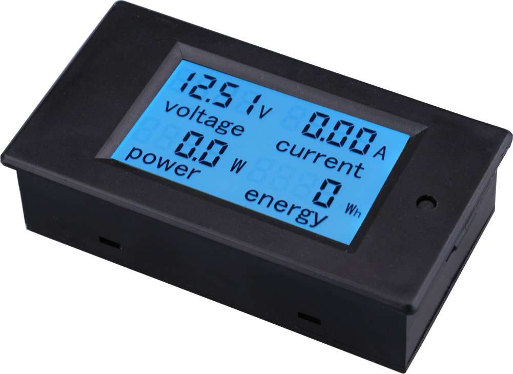 Yeeco® Digital Multimeter DC6.5-100V 100A Voltage Amperage Power Energy Meter Voltmeter Ammeter DC Voltage Current Volt Amp Meter Tester Gauge Power Monitor Measuring LCD Display with 100A/75mV Shunt 4