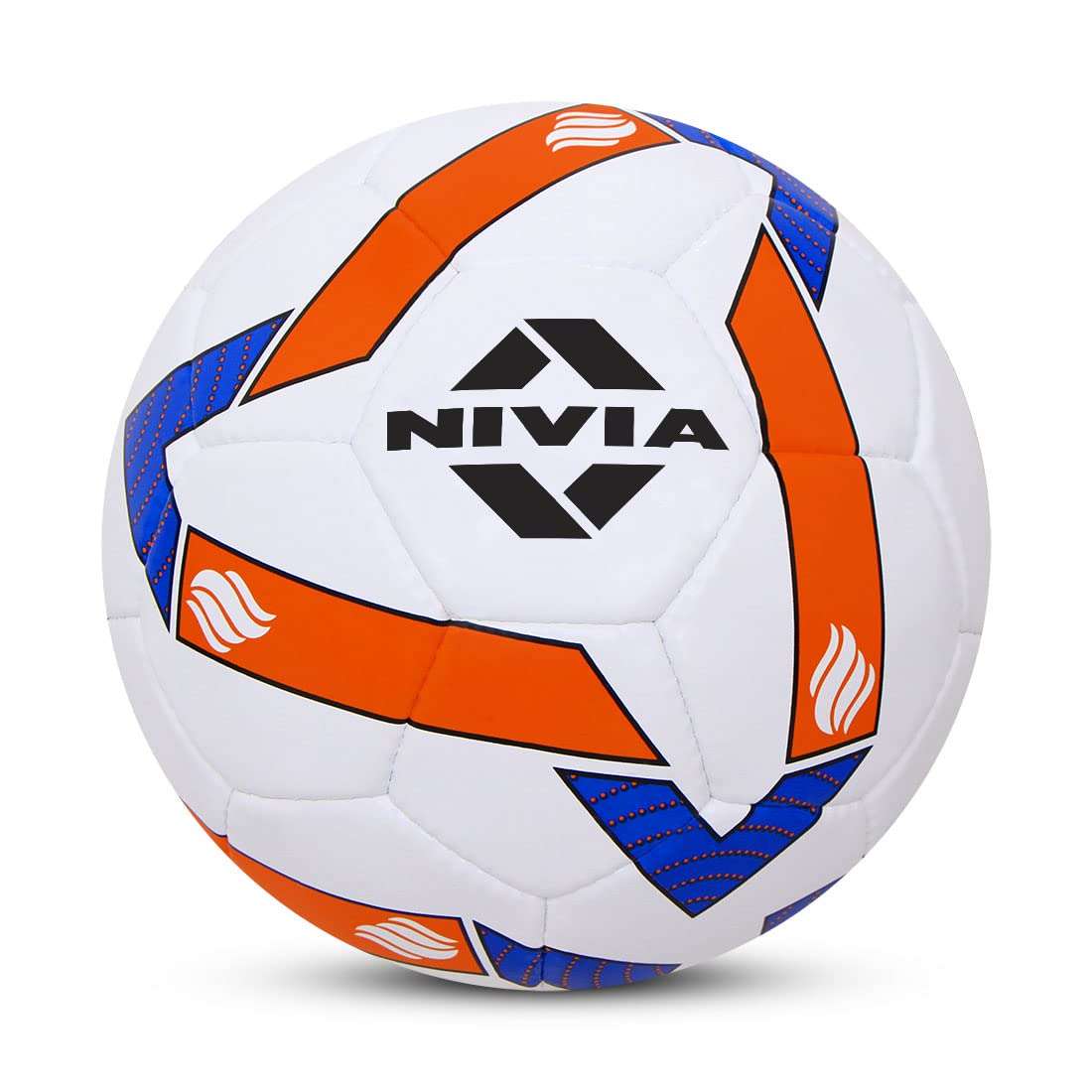 Nivia Shining Star Football, 32 Panel, Rubberized Stitched, to Play on Hard Ground Without Grass, Wet & Grassy Ground, Artificail Turf (Size - 5, Multicolor) 1