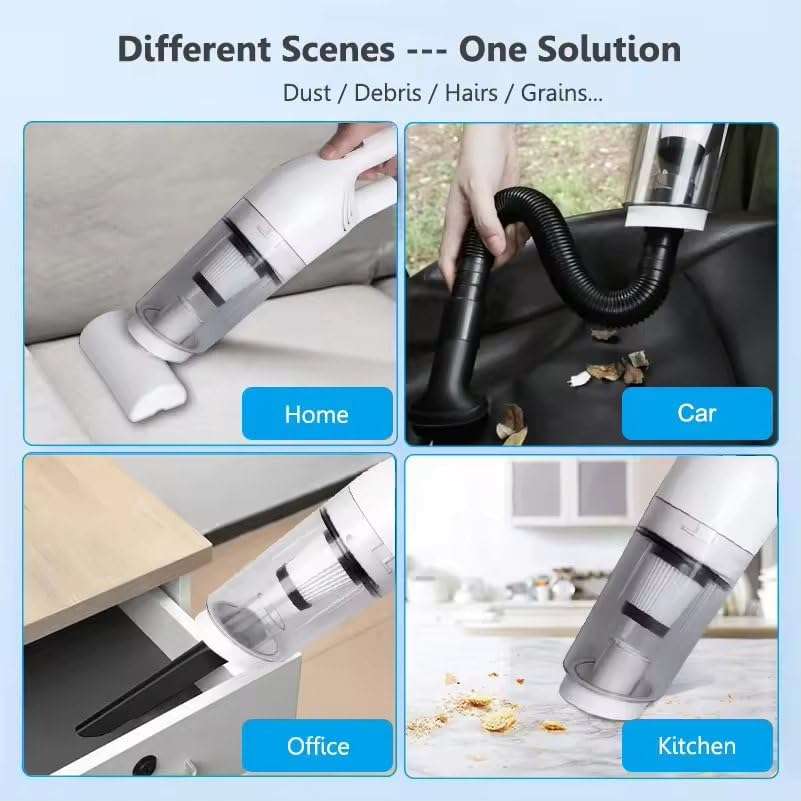 ANTARYAMI Cordless Vacuum Cleaner, Portable High Power Brushless Motor Vacuum Cleaner. Powerful Suction - for Car, Pet Hair and Home Cleaning (A3) (1) 6