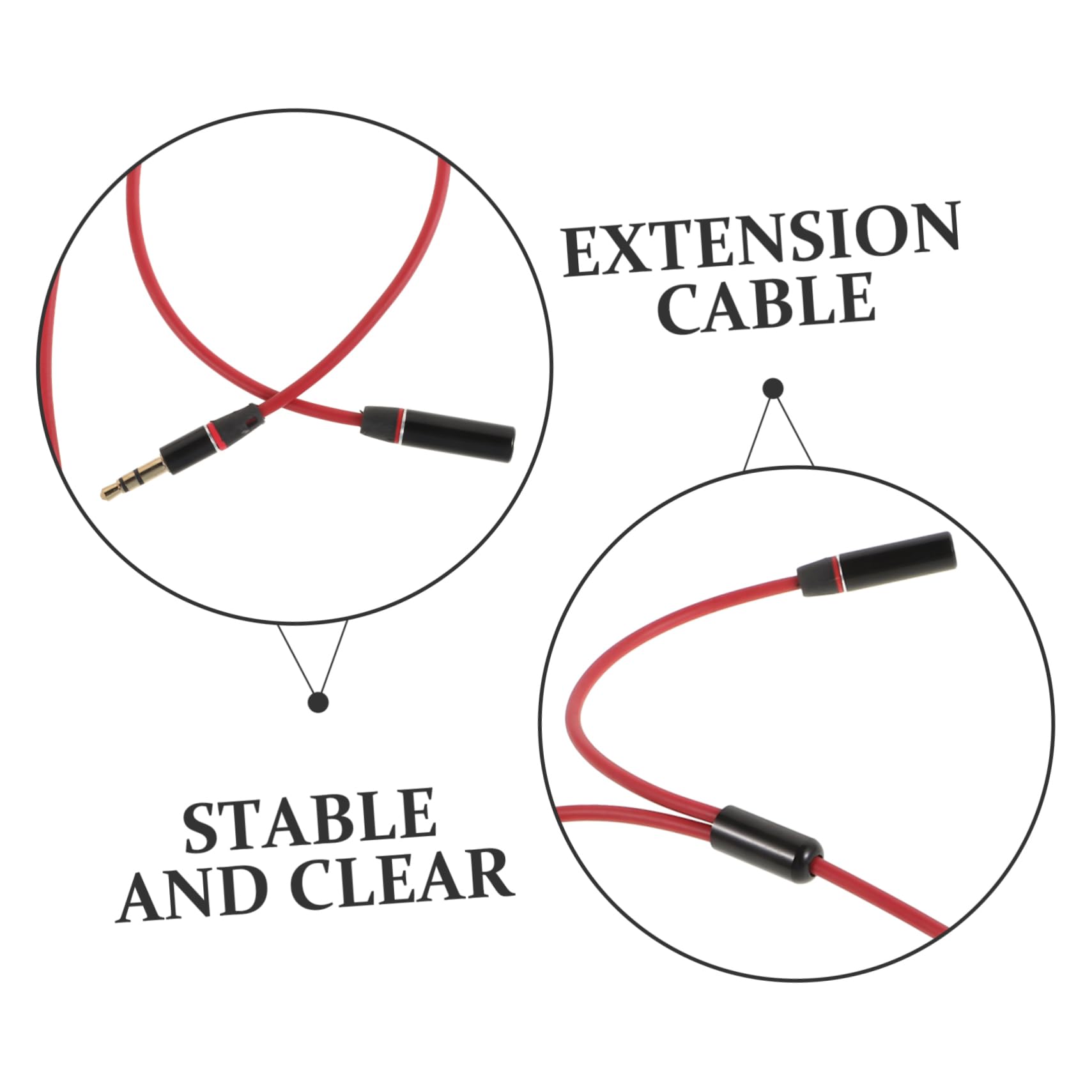 Totority Audio Extension Cable Splitter Dual Headphone Adapter Male to Female Audio Equipment Adapter Cable for Headphones and Microphone 1pcs 4