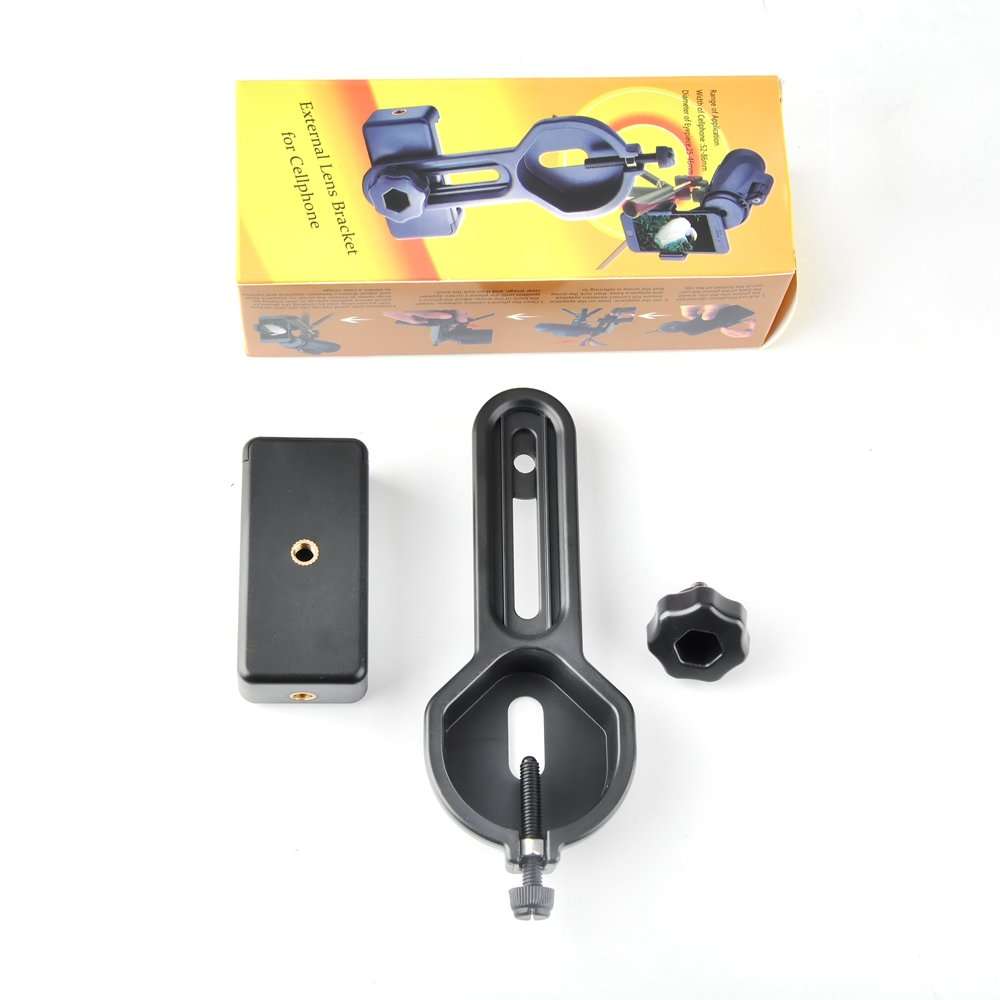 Universal Phone Adapter Mount-Support Eyepiece Diameter 25 to 46mm- Compatible with Binocular Monocular Telescope and Spotting Scope for Phone Sony Samsung Etc 2