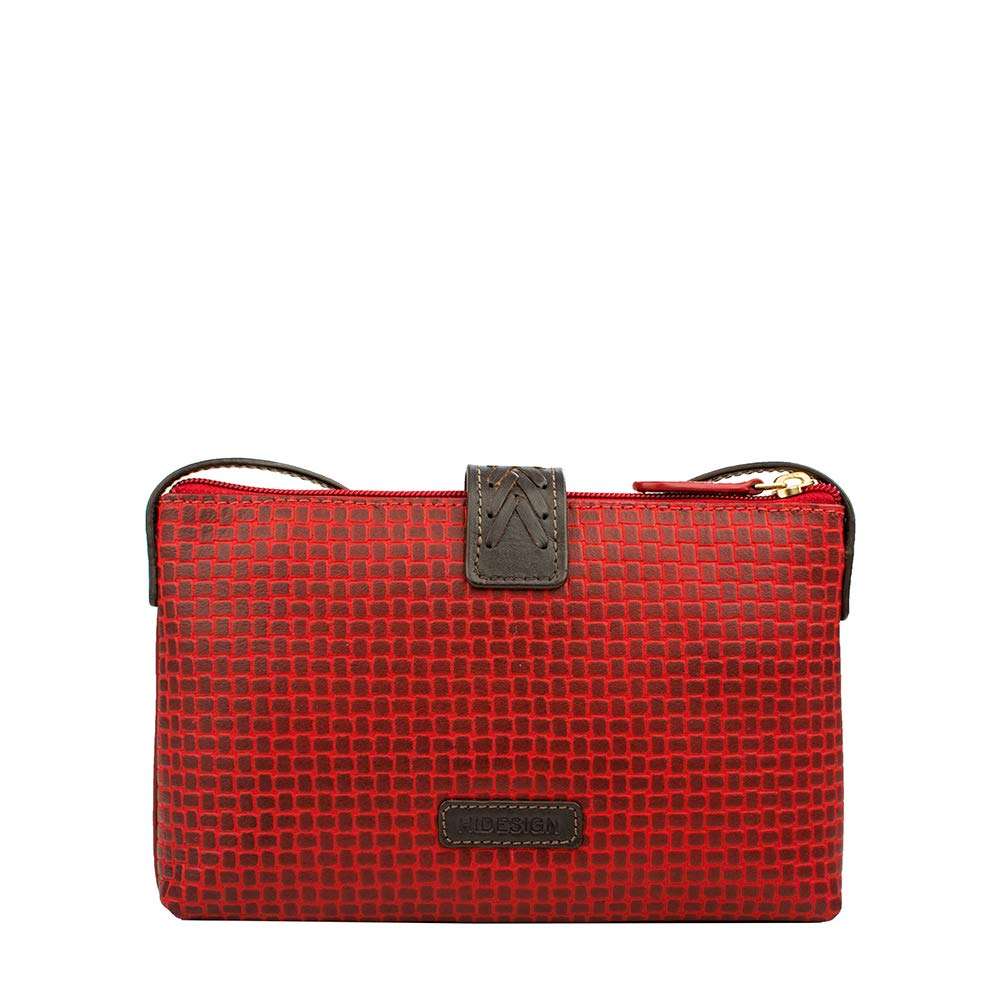 Hidesign Women Sling Bag (Red) 4