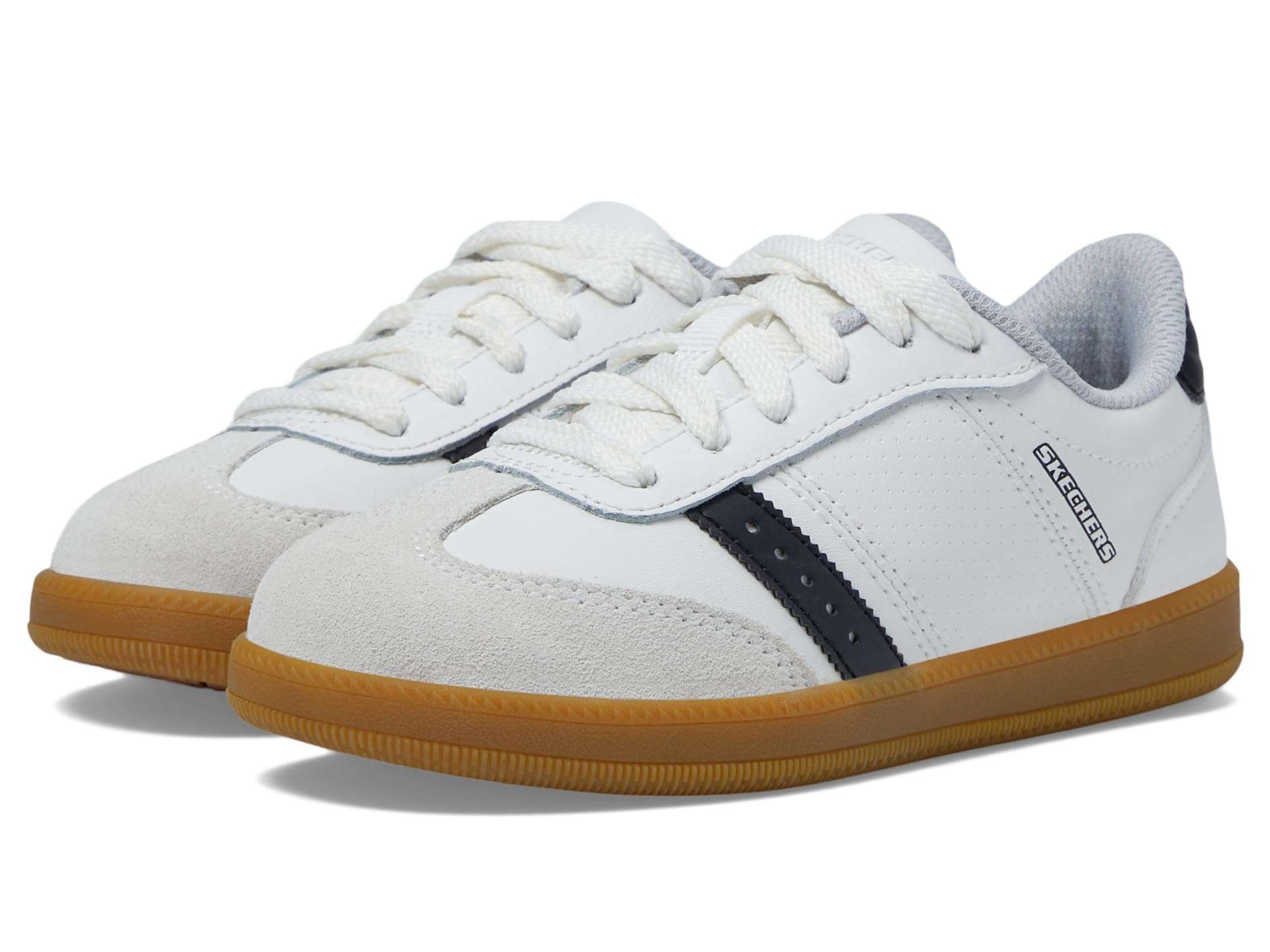 Skechers Kids Boy's Zinger Street Sneaker, White/Black, 5.5 Big Kid 3