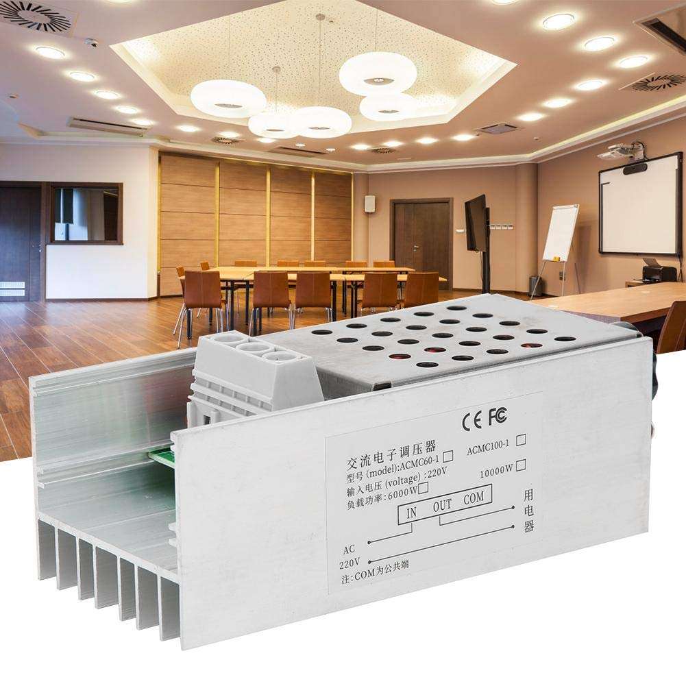 A sixx 10000W Ultra High Power SCR Voltage Regulator Speed Controller Dimmer Thermostat AC 110V 220V Motor Speed Controller 6