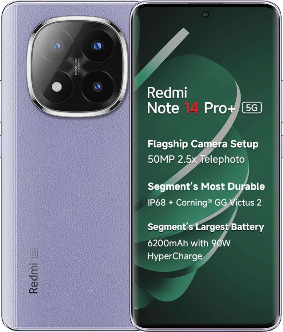 Redmi Note 14 Pro+ 5G (Phantom Purple, 8GB RAM+ 256GB Storage) 1