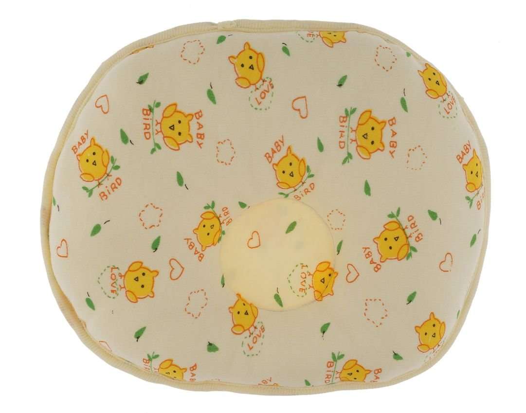 Aarushi Baby Pillows Round Shape for Infant Soft Sleep Pillows Pack of 2 Radom Color and Print 4