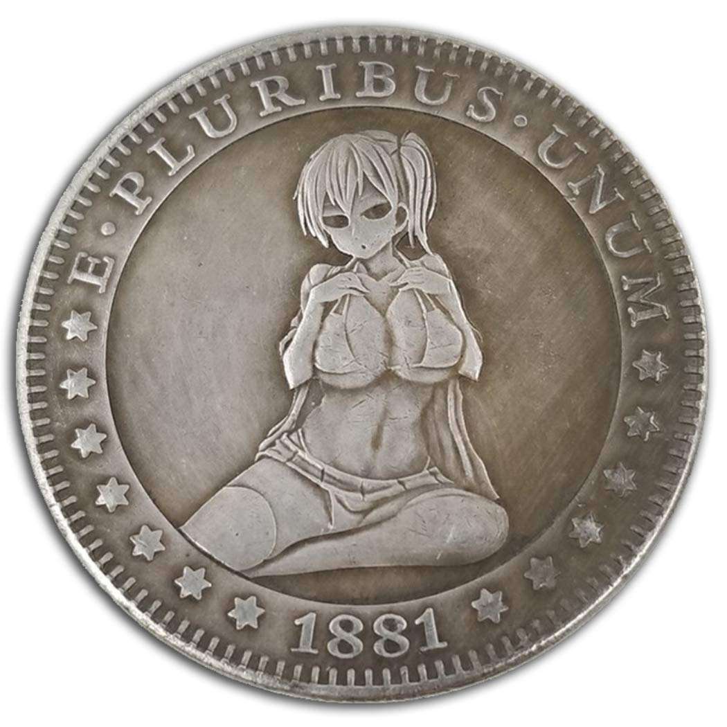 MEETCUER 1921 Hobo Coin Temptation Girl Hobbies Coin Collecting-American Liberty Eagle Lucky Morgan Coin-Arts Naked Souvenir Gift Adult Toy Funny Old Coins MaybeCoin 1