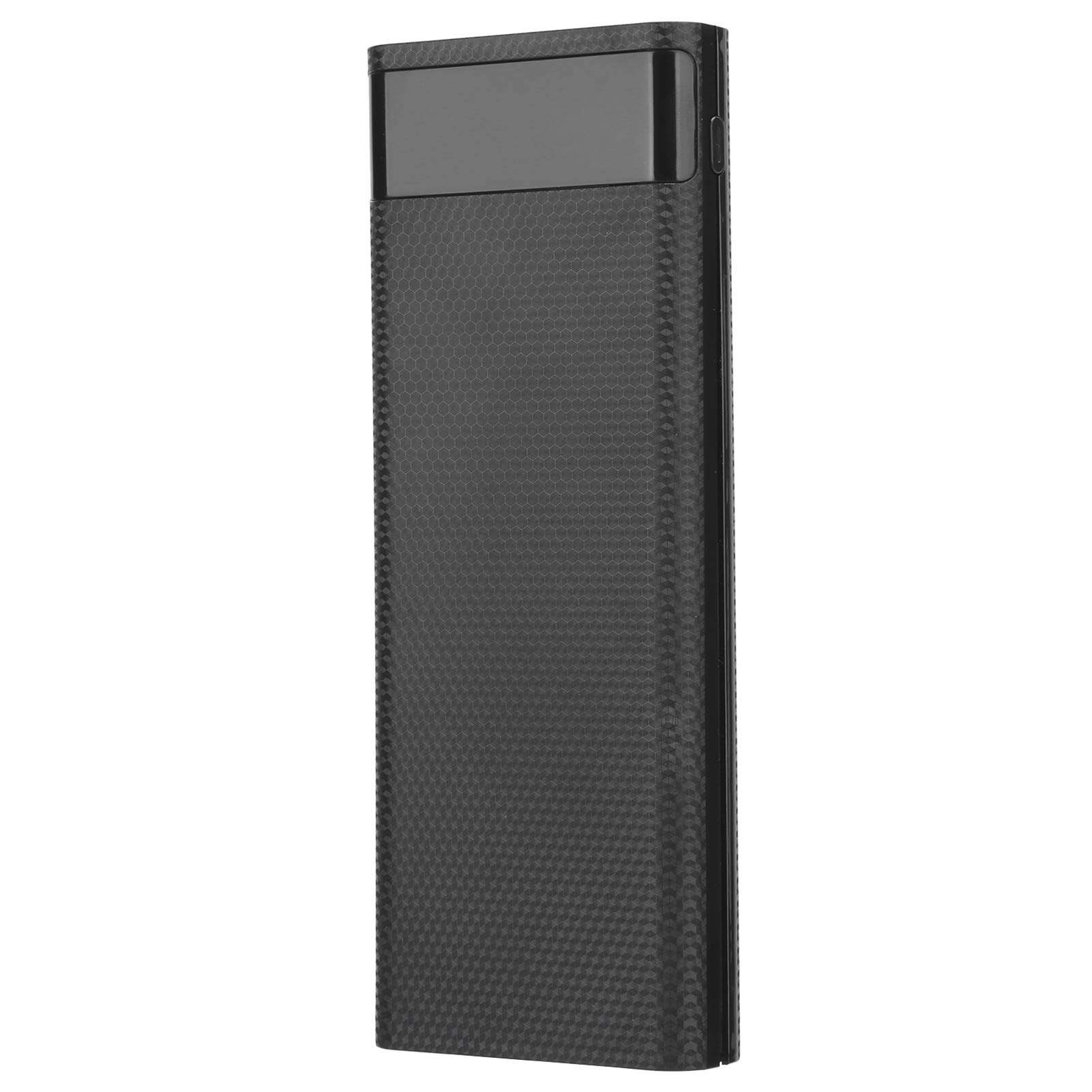 8X 18650 Battery Power Bank, LED Flashlight Battery Storage Box, Power Protection Lightweight DIY for Tablets Power Bank Supply Jacking Accessory Smart Phones(Black) 1