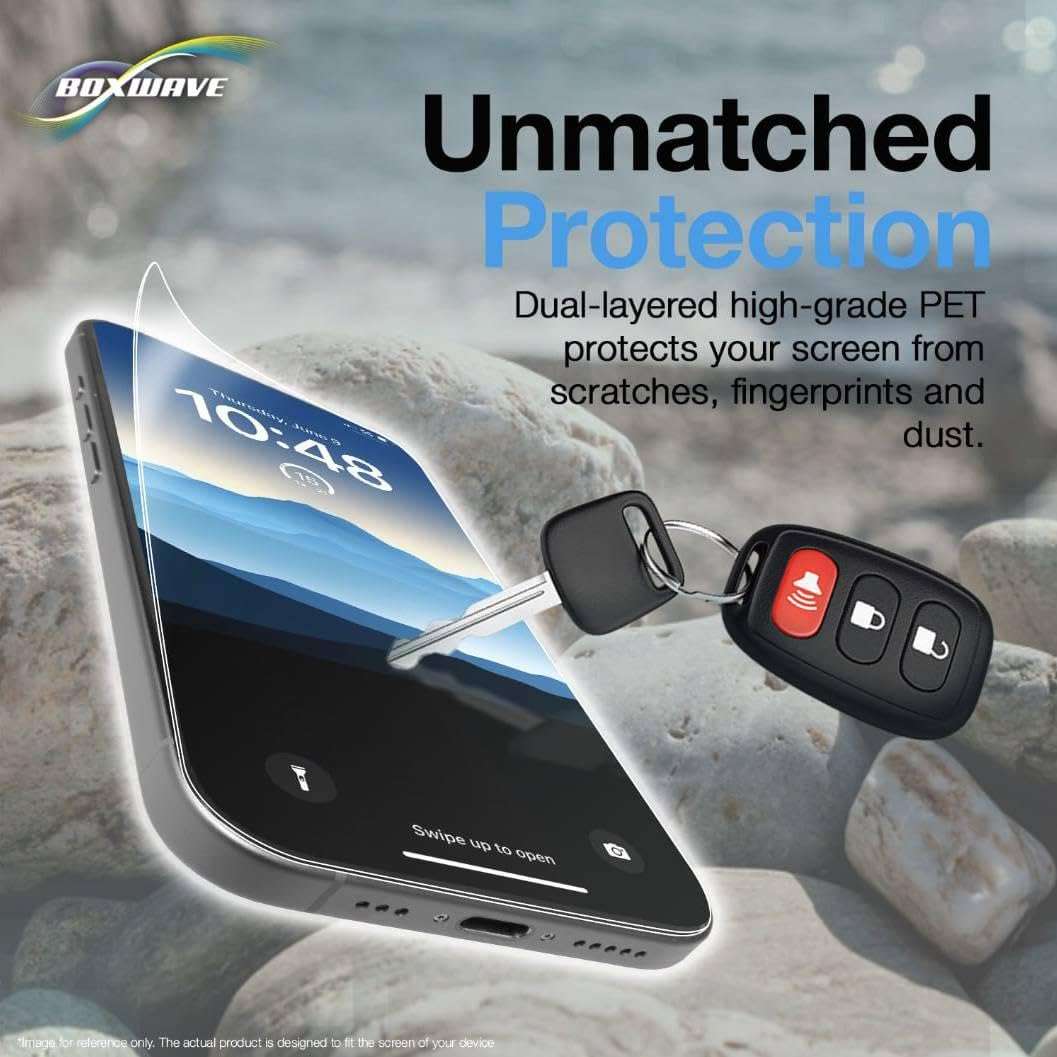 BoxWave Screen Protector Compatible with Pax A920 - ClearTouch Anti-Glare ToughShield 9H (2-Pack), Anti-Glare 9H Tough Flexible Film Screen Protector 6