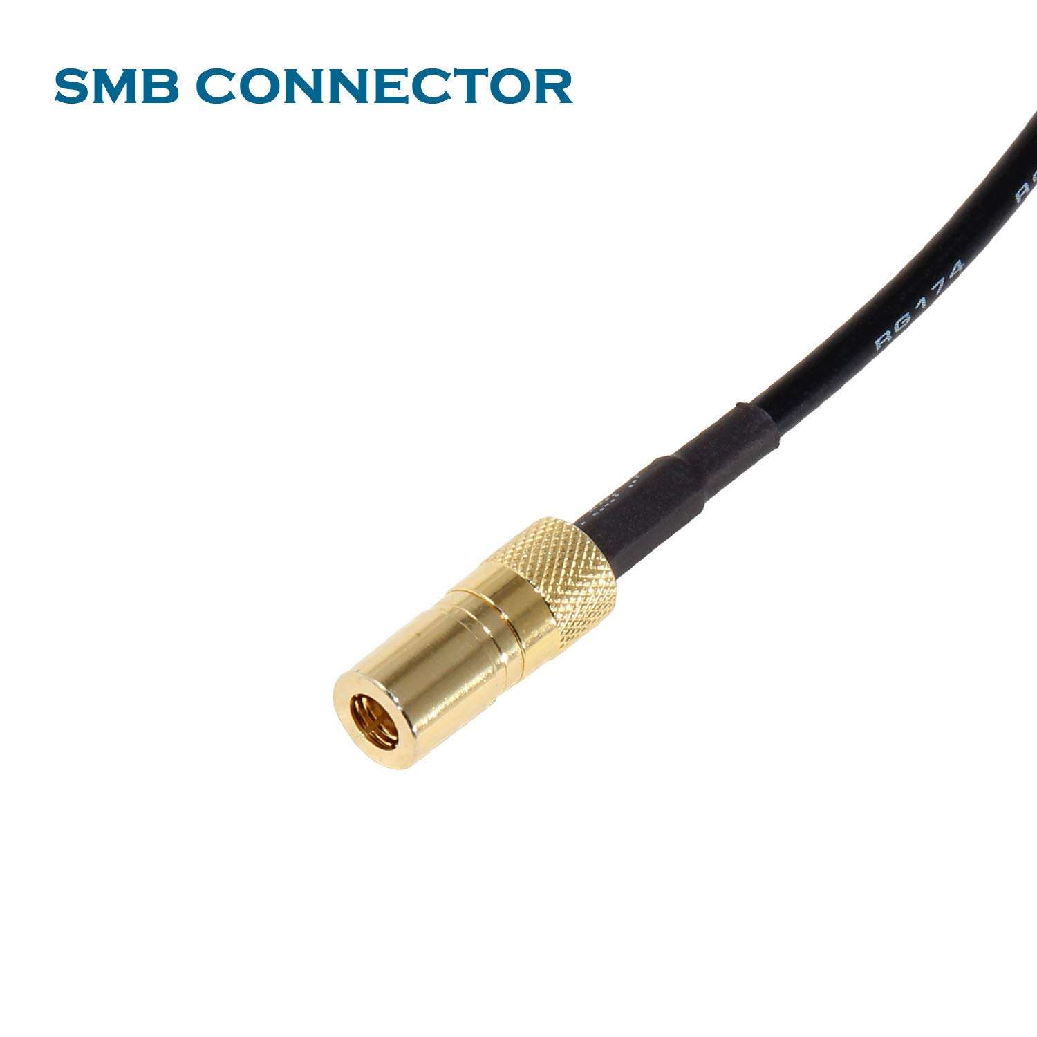 Anina Connect Factory Satellite Radio Antenna to Aftermarket Satellite Radio Tuner Adapter Cable Wire Harness For 2007-2022 Jeep Wrangler JK/Dodge/Chrysler Satellite Radio Antenna Adapter FAKRA to SMB 5