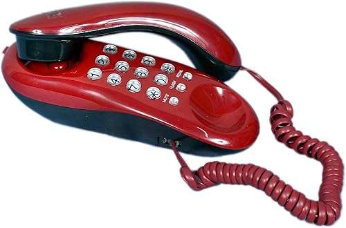 Praxon Landline Caller ID Telephone || KX-T333 Corded Phone for Office and Home Purpose Standard Size 4