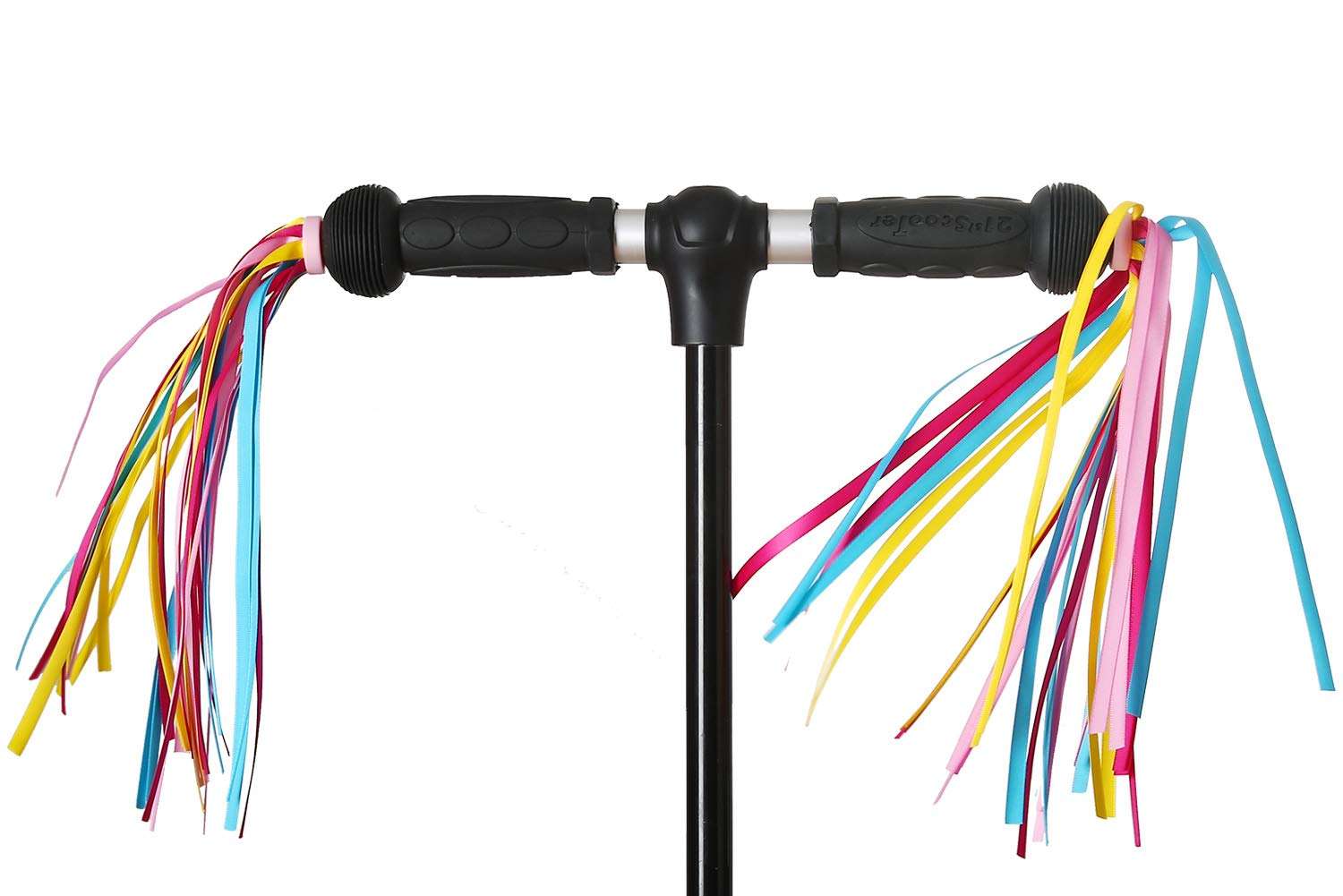 Paliston 1 Pair (2pcs) Bike Handlebar Streamers Scooter Grips Streamers Tassel Ribbons for Boys Girls Style 1 5