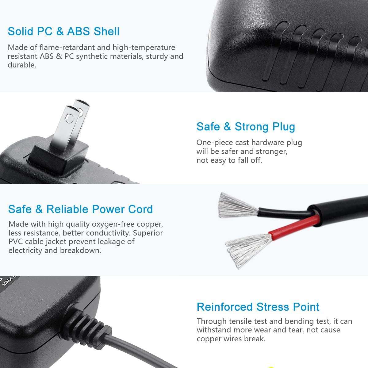 Beatch AC/DC Adapter for Old Model Roku HD 2500 Roku 2 HD (3000D/3000X) Roku 2 XD (3050 3050R) Roku 2 XS (3100 3100R) 1080p WiFi Wireless Digital Hd Video Media Streaming Player 4