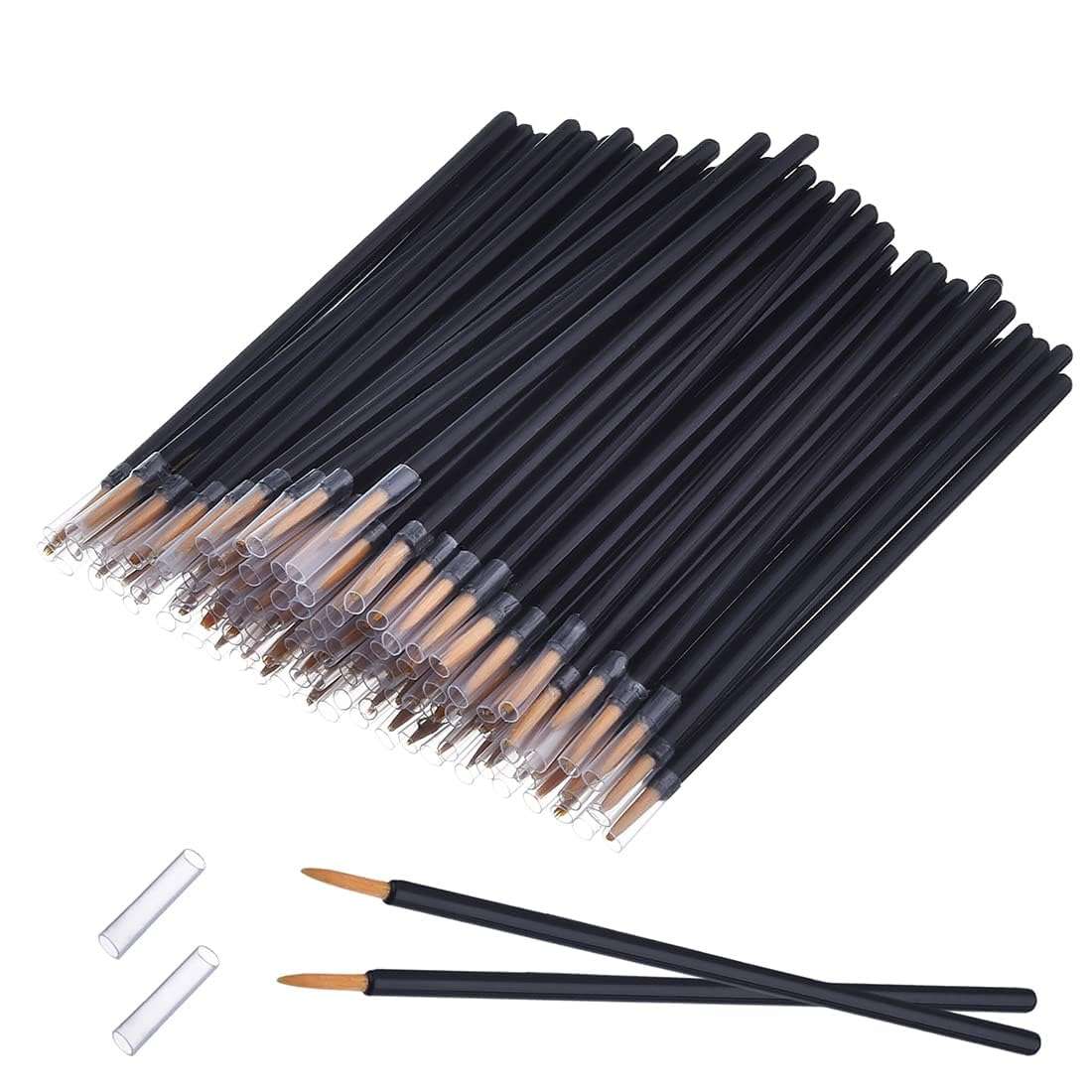ayushicretiona 20 Pack Eyeliner Brush Applicator Cosmetic Eye Wands Makeup Tool 1