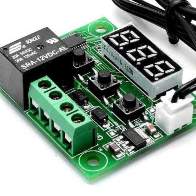 ERH India 1 Pc W1209 Digital Temperature Controller Thermostat Thermocouple Sensor Module for DIY Electronic and Robotic Projects Kit and Incubator Machine etc 5