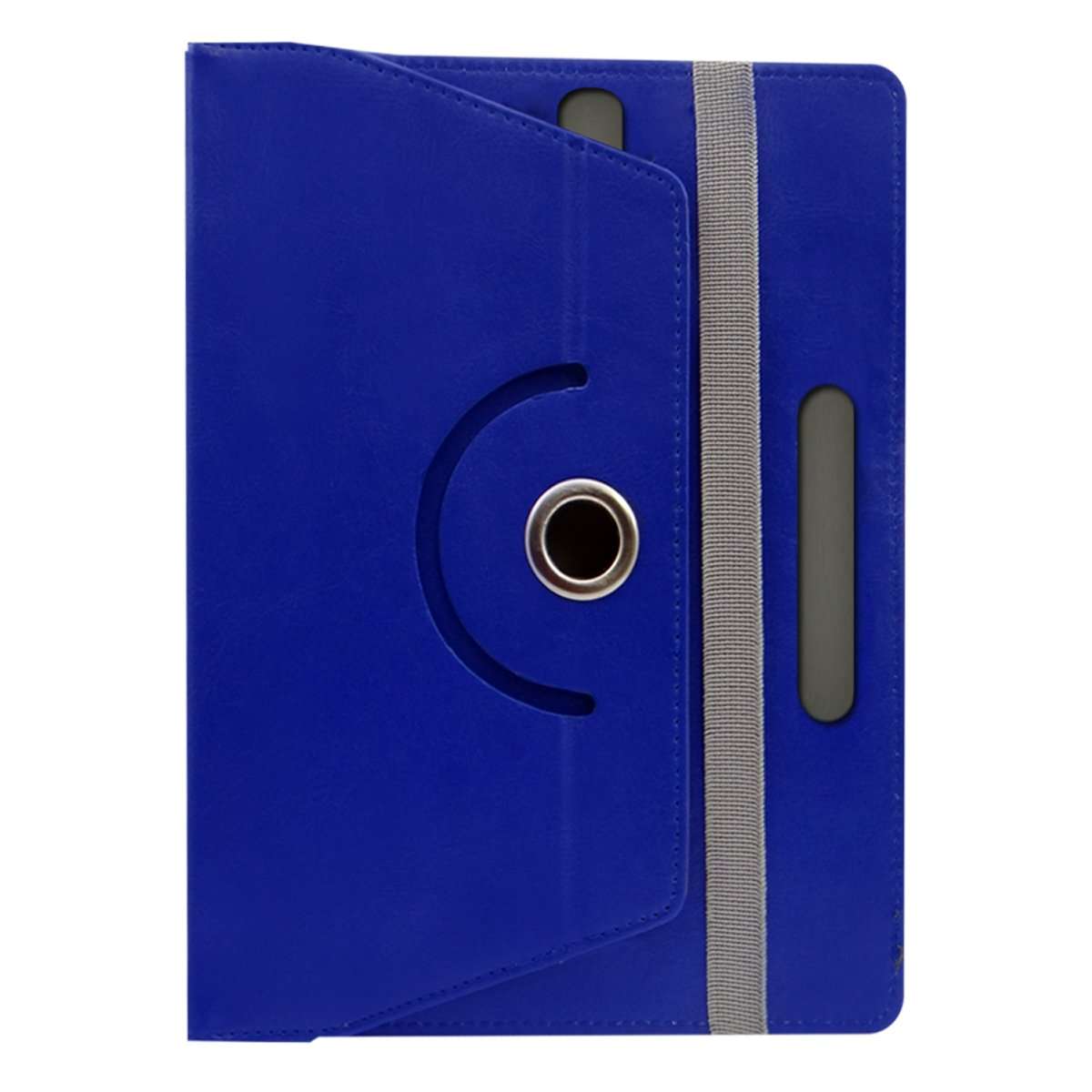 Acm Rotating Leather Flip Case Compatible with Datawind Moregmax 4g7 Tablet Cover Stand Dark Blue 3