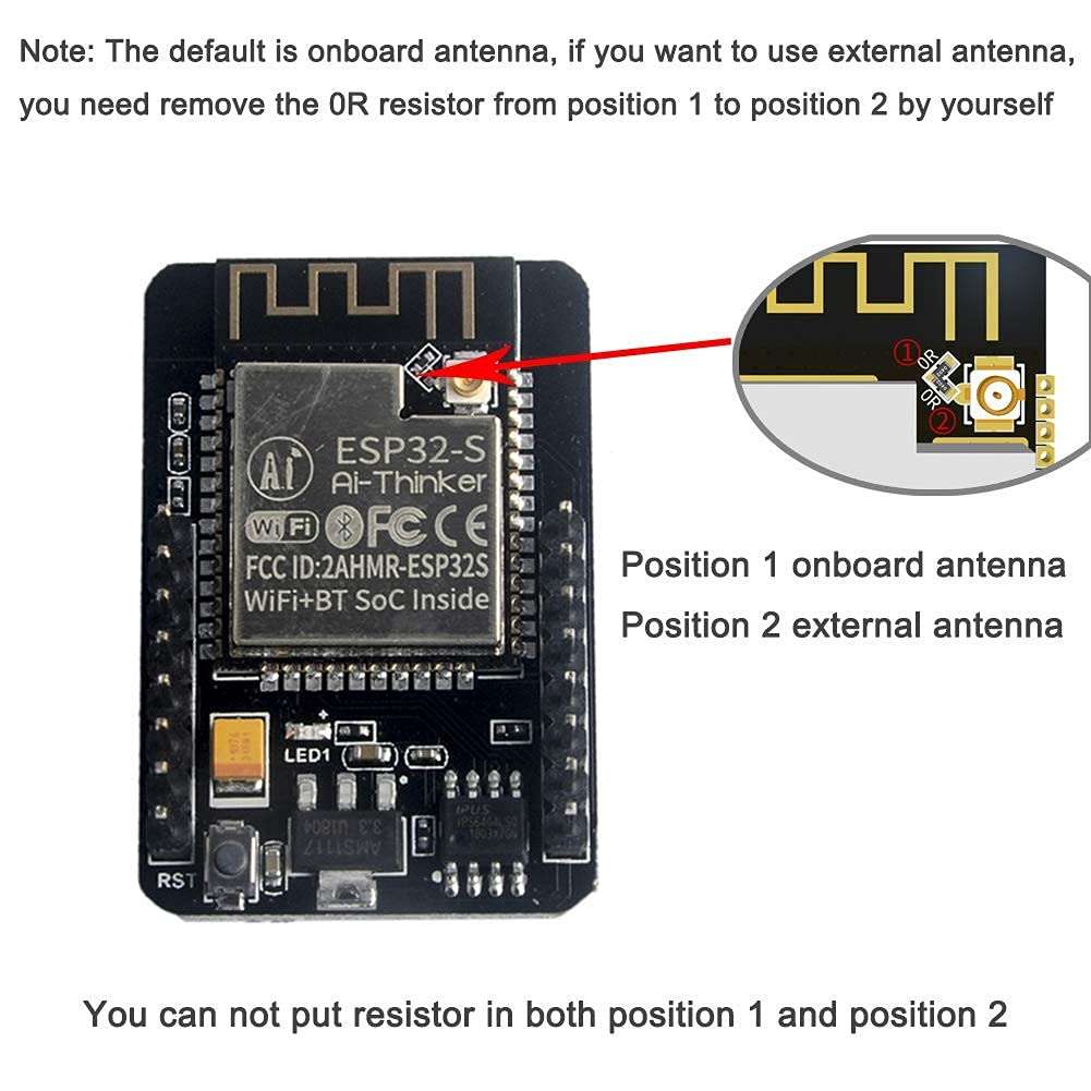 Stemedu ESP32-CAM ESP32 Camera Module 2MP Camera Development Board Wireless WiFi Bluetooth Module with HC-SR501 PIR Motion Sensor for Arduino Raspberry Pi 4