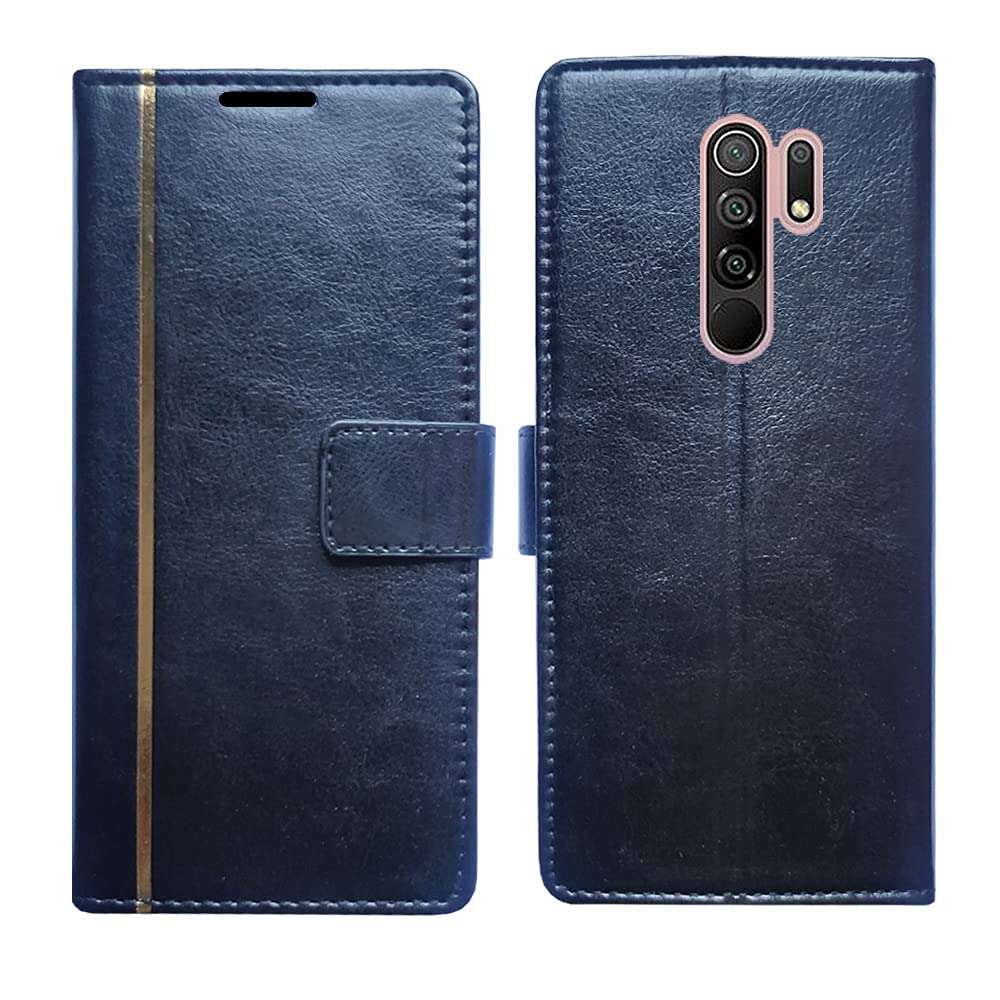 AD Enterprises Black GP Flip Cover for Redmi 9 Prime