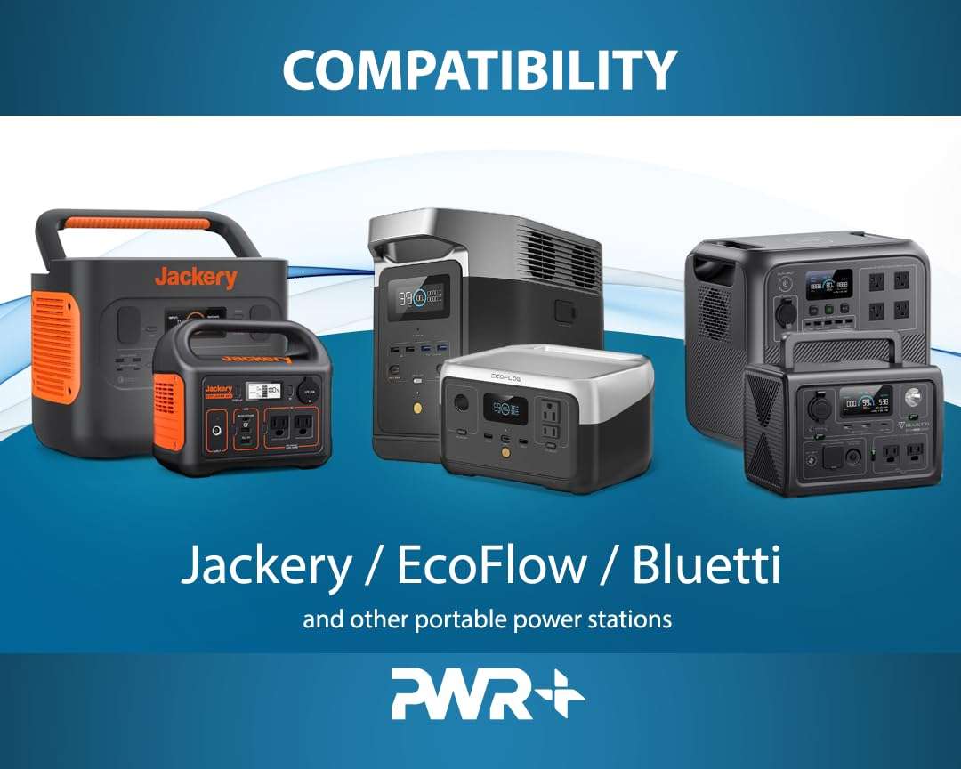 UL Listed Heavy-Duty Fast Charging Cable for Jackery Explorer, Ecoflow Delta/River, Bluetti, Anker Power Station Charger, ION Block Job Rocker Monster Speaker Guitar Amp Amplifier Power Cord 3