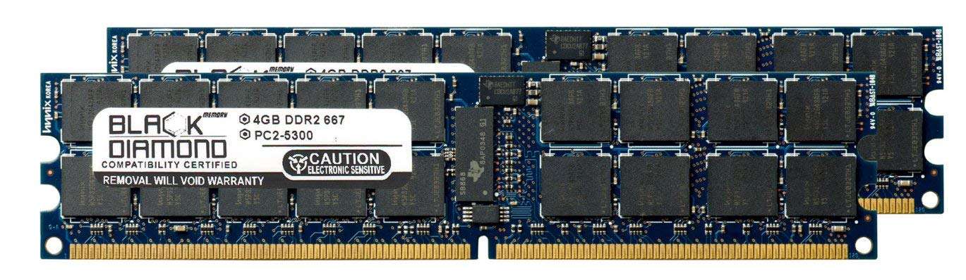 8GB 2X4GB Memory RAM for Sun Fire X4450 Server DDR2 ECC Registered RDIMM 240pin PC2-5300 667MHz Black Diamond Memory Module Upgrade