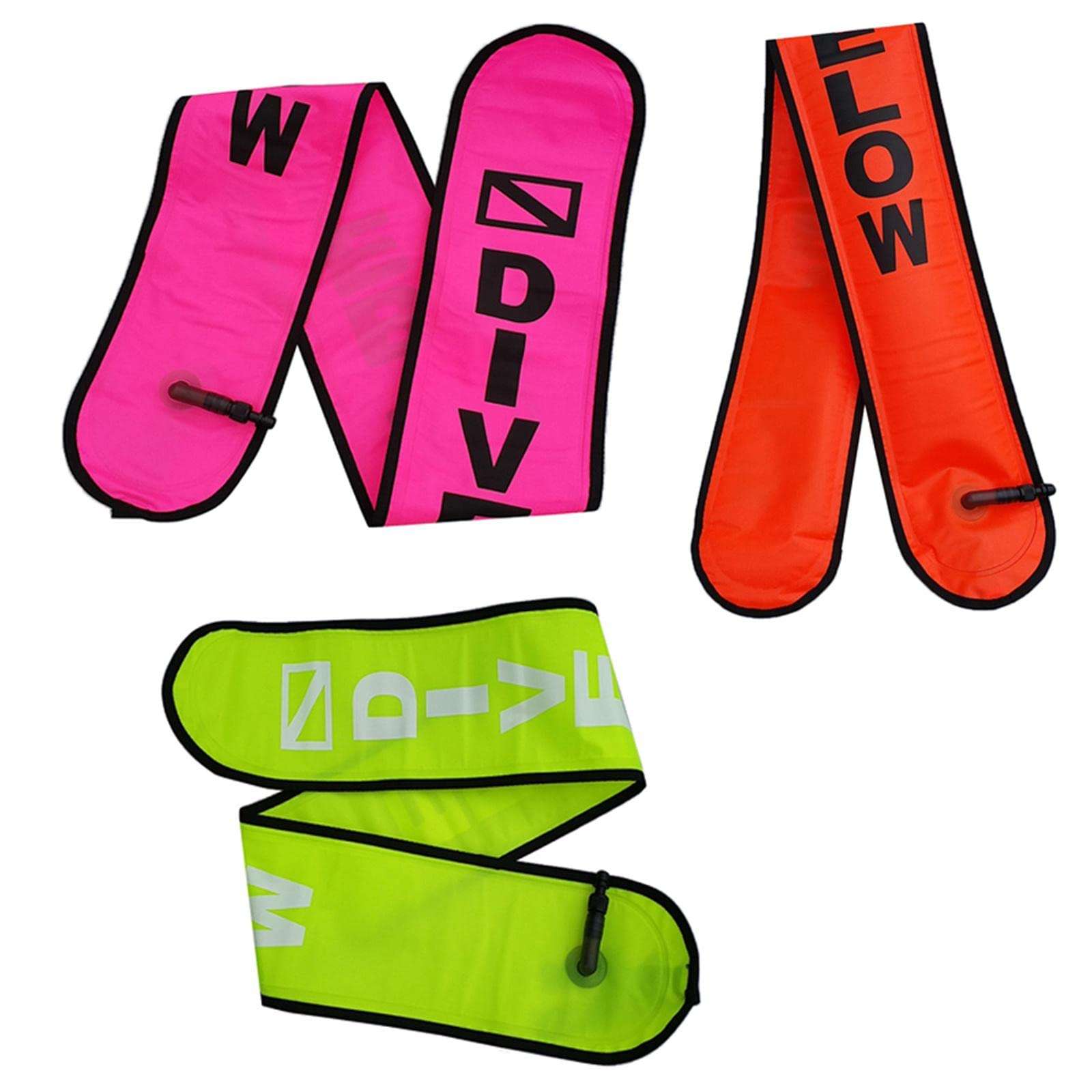 Loom Tree 4Ft Scuba Diving Surface Marker Buoy SMB Underwater Safety Buoy Float Orange 3