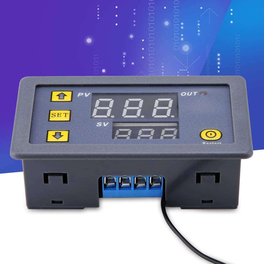 Lovely Summer Digital Thermostat Temperature Alarm Controller Sensor,W3230 DC 12V 24V 220V LED Digital Temperature Controller Thermostat Switch Sensor Meter(DC 12V) 3