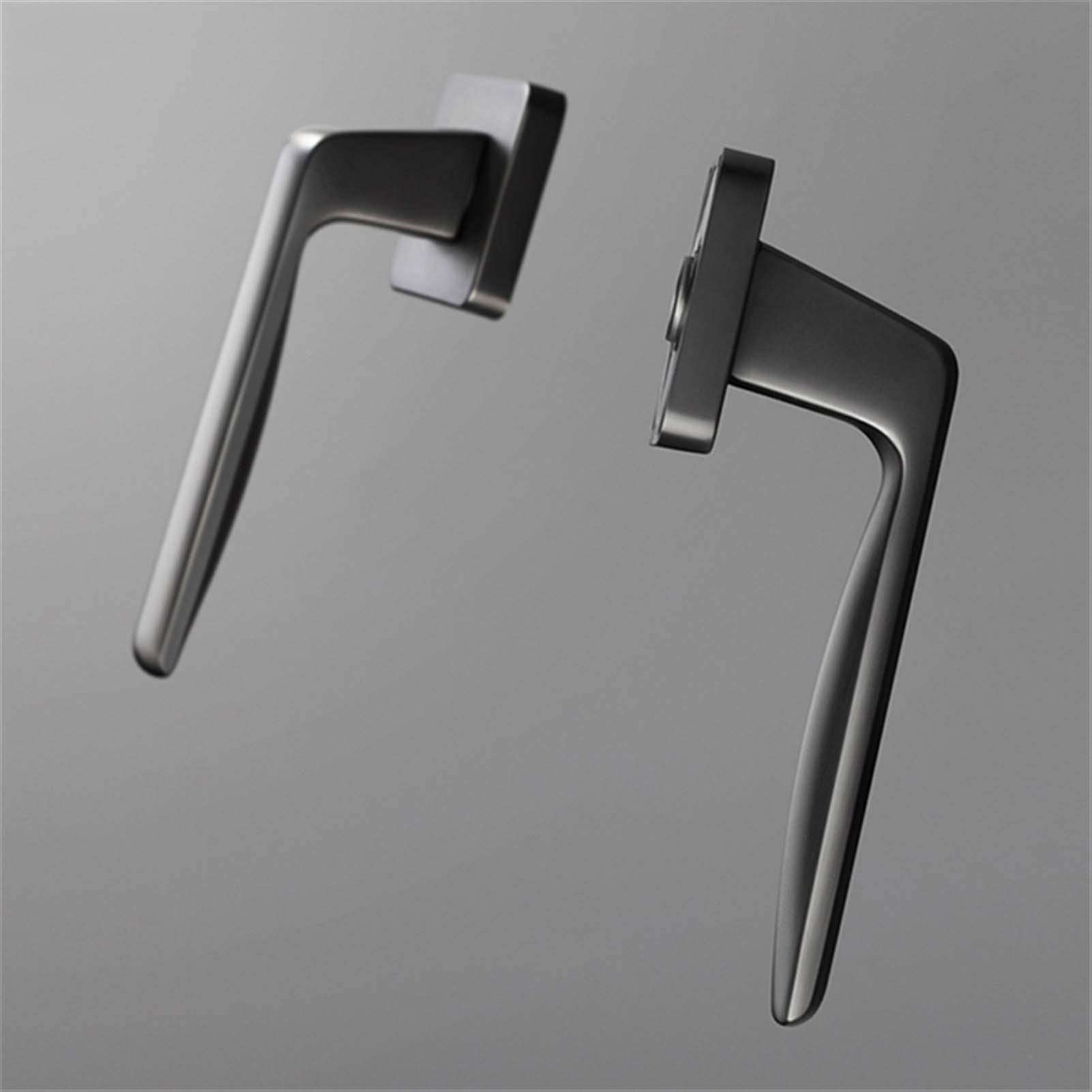 WSZMD Closet Passage Door Locks Gray Door Handle Interior Square Bedroom Door Lock Split Silent Door Lock for Furniture Hardware Security Door Lock，Internal Lever Handle (Color : G7250 645 K) 6