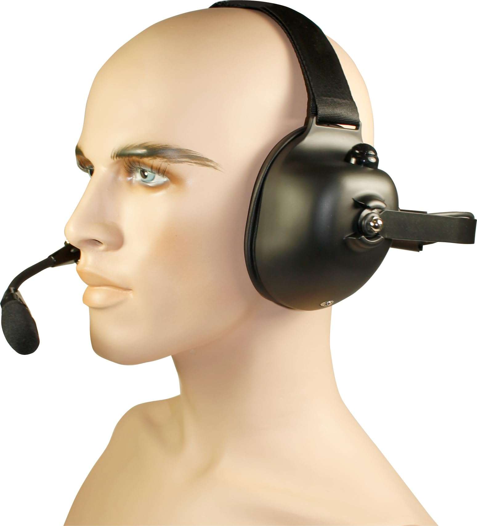 PRYME® HDS-EMB Racing Style Wired Dual-Muff Headset - Perfect for Racing, Avionics, and Industrial Use (Black)… 5