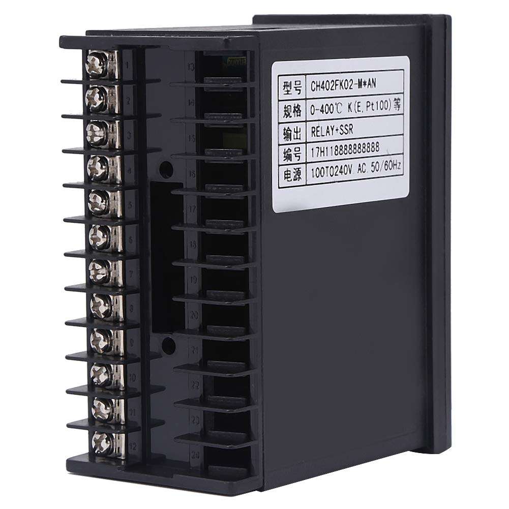 Naroote Temperature Controller, CH402 AC85-264V High Precision Smart PID Temperature Controller Thermostat Relay TC/RTD Input 4