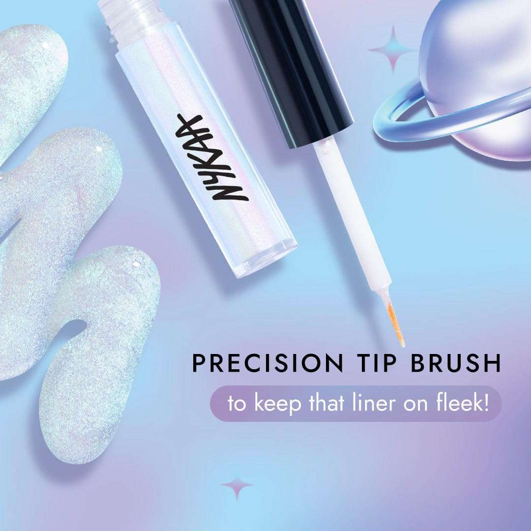 Nykaa Cosmetics Stardust Dual Chrome Eyeliner with Holographic Finish - Avatar (1.6ml) 5