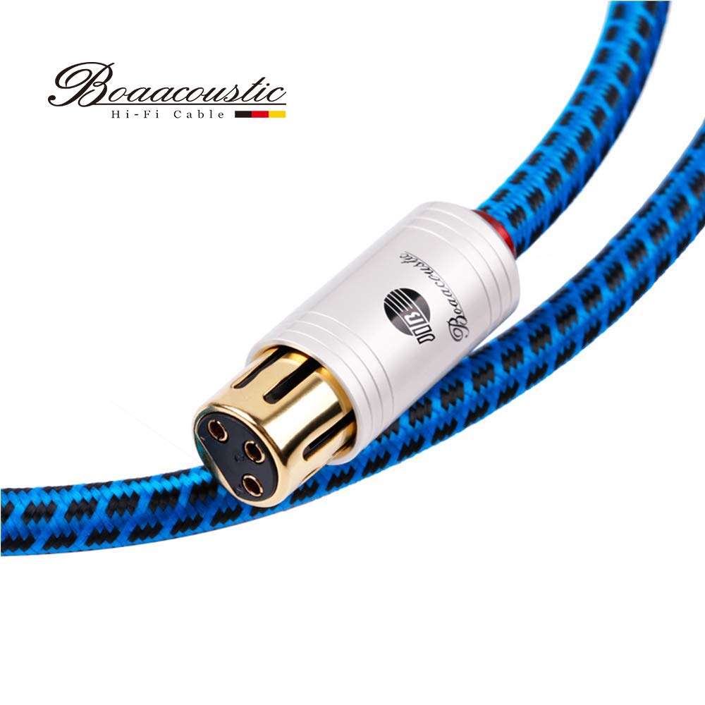 BOAACOUSTIC JIB Blueberry Series 6N OCC® Balanced XLR Male to XLR Female 3 PIN Microphone Cable (3.2ft/1M,2-Pack/Set) 4