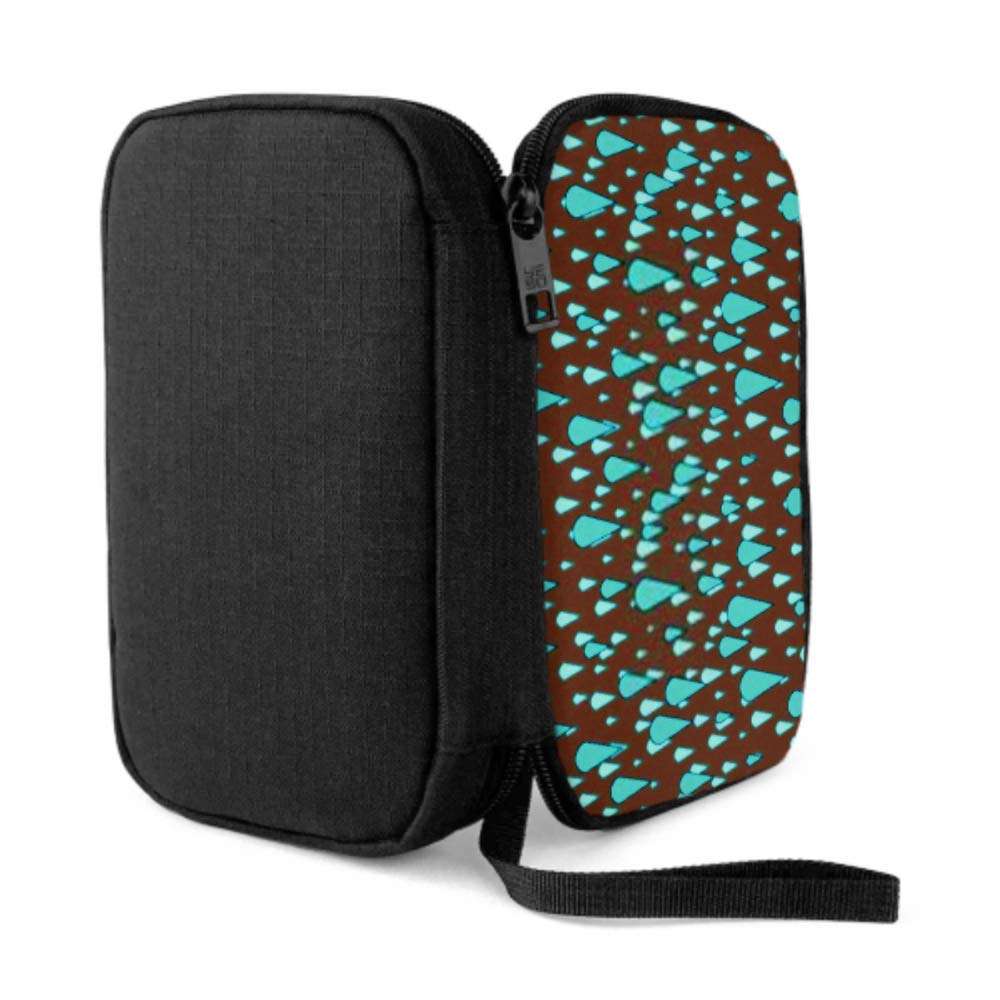 Electronics Accessories Organizer Bag Water Drops Rain Seamless Pattern On Electronics Organizer Electronics Cable Organizer Bag Storage Bag of Cases for Cable, Charger, Phone, USB, Sd Card 3