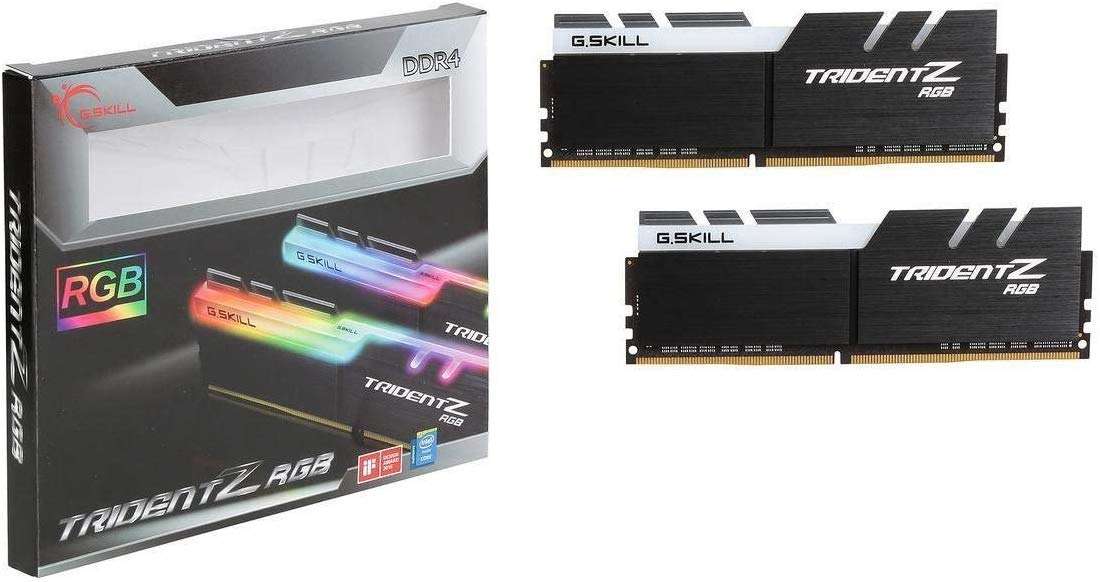 G.SKILL Trident Z RGB Series DDR4 RAM (XMP) 16GB (2x8GB) 3200MT/s CL16-18-18-38 1.35V Intel AMD Desktop Computer Memory U-DIMM (F4-3200C16D-16GTZR) 6