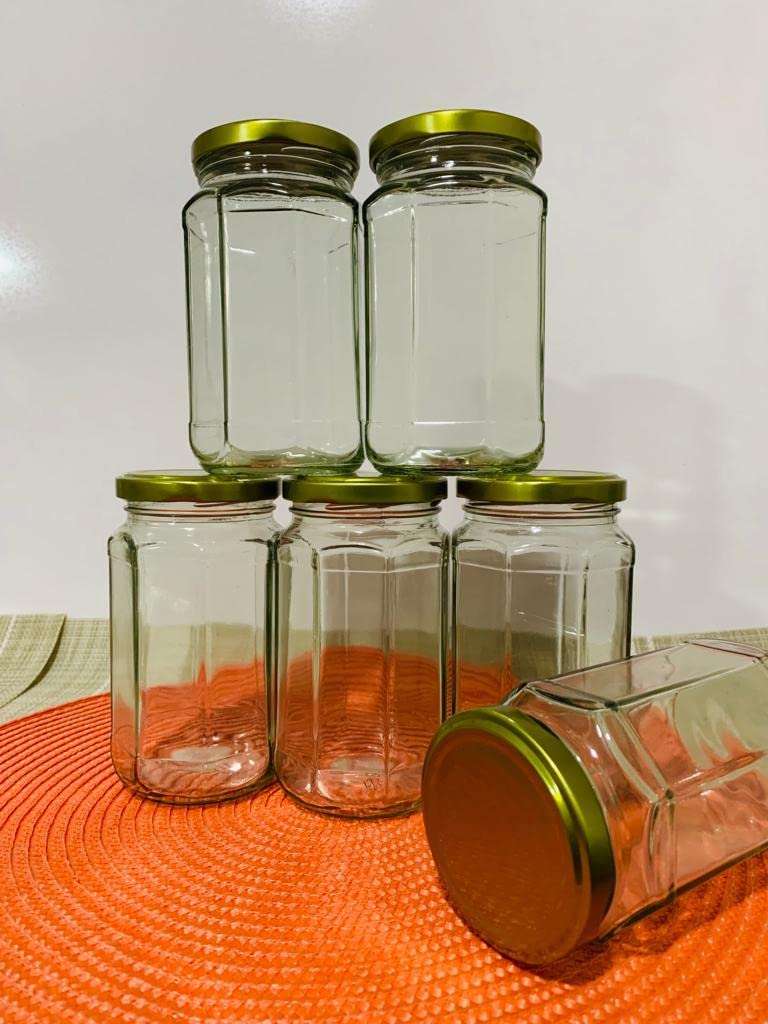 EVOQIS Jar/ Glass Jar & Container with Air Tight Lid for Kitchen /Jar Set for Dried Storage Jar Honey Spices Pickles Dry Fruits Jams/ Visible Glass Jar for Kitchen Storage/Office (250 ML, Pack of 4) 6